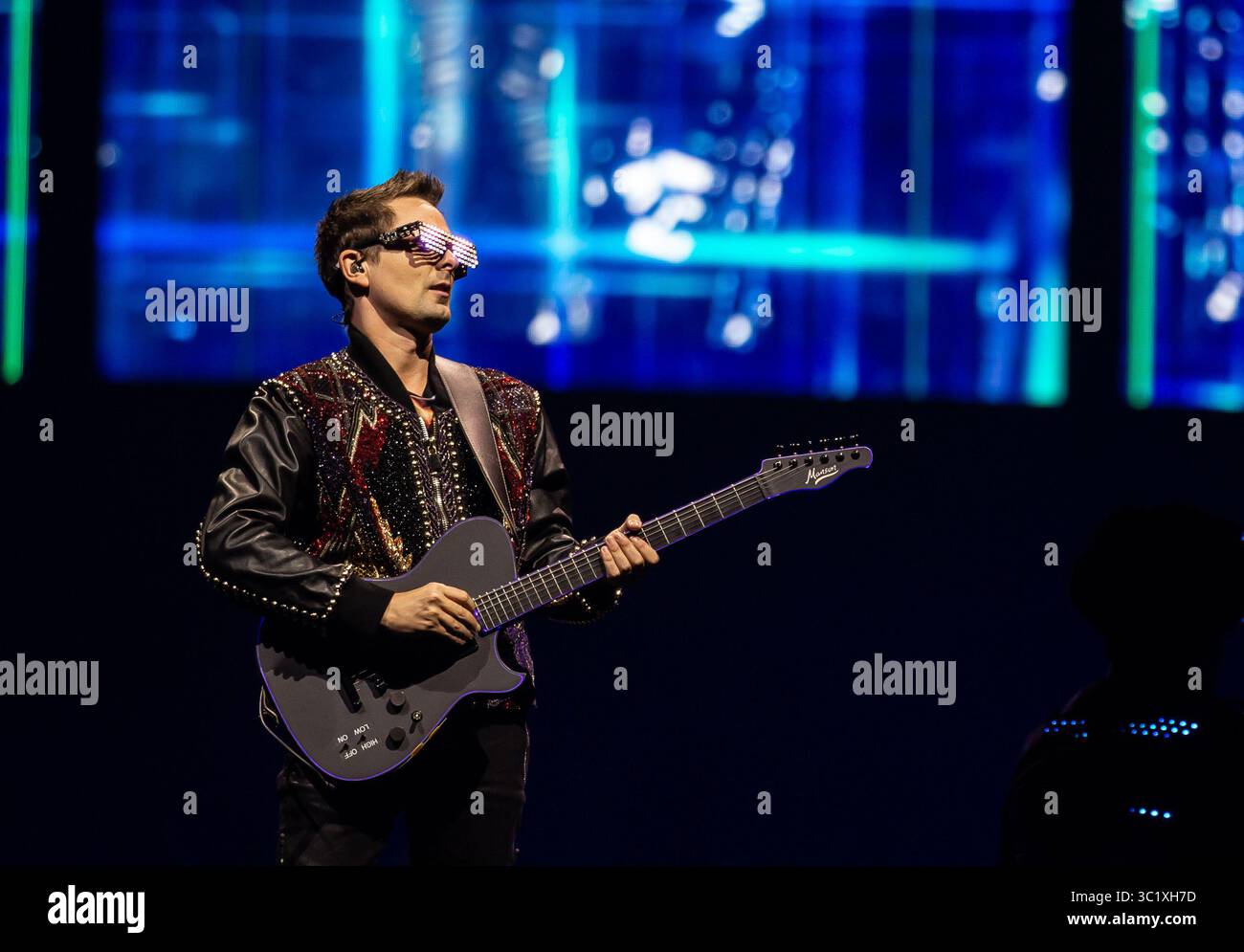 26 mars 2019 - Atlanta, GA, États-Unis - ATLANTA, GÉORGIE - MARS 26 : Matt Bellamy de Muse se produit en concert au State Farm Arena le 23 mars 2019 à Atlanta, Géorgie. Photo : Ryan Fleisher/imageSPACE (crédit image : © Imagespace via ZUMA Wire) Banque D'Images