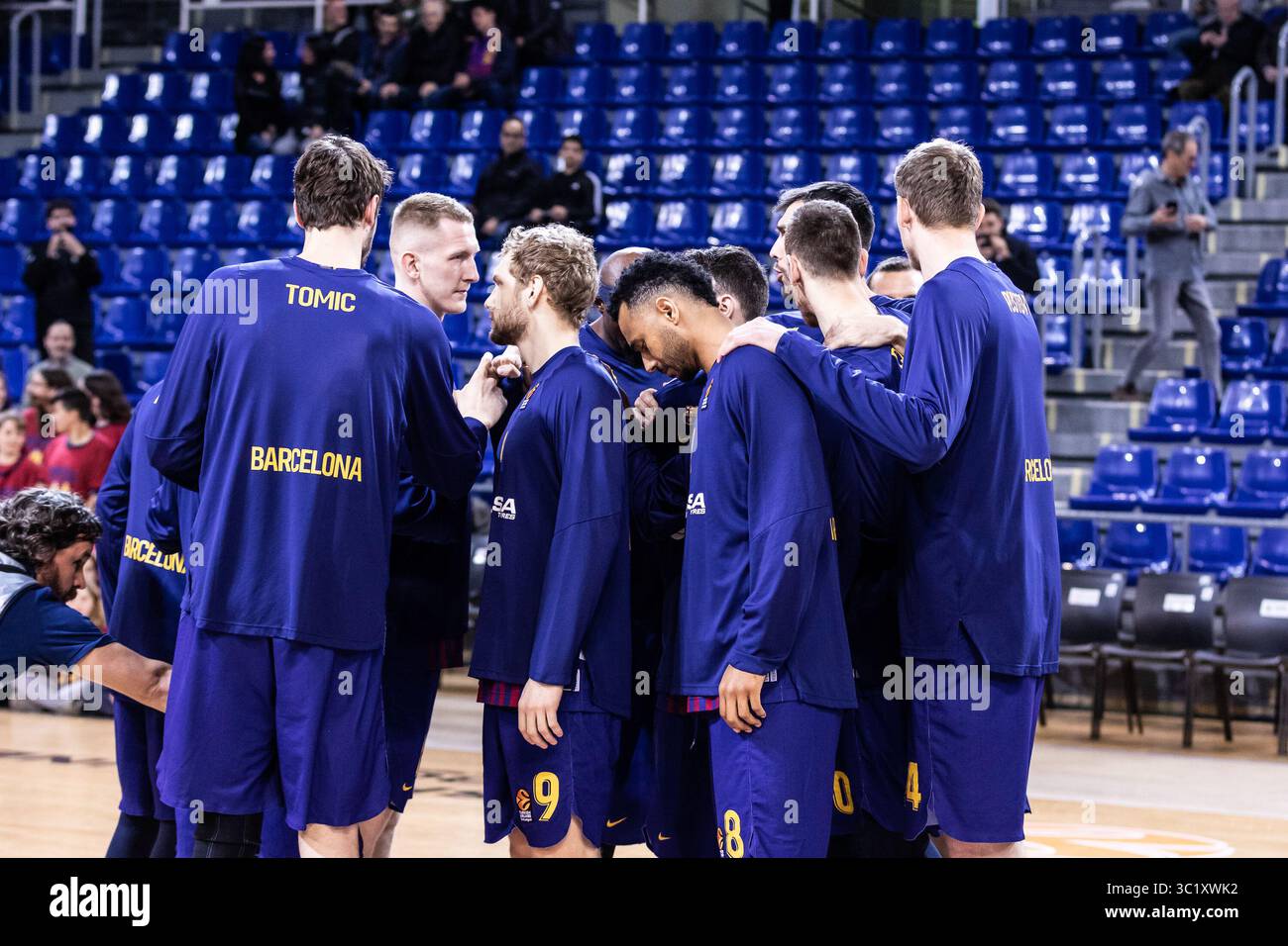 28 mars 2019 - Barcelone, Barcelone, Espagne - joueurs du FC Barcelona Lassa lors de l'EuroLeague Basketball, match entre le FC Barcelona Lassa et Buducnost VOLI au Palau Blaugrana, à Barcelone, Espagne. 28 mars 2019. (Crédit image : © AFP7 via ZUMA Wire) Banque D'Images