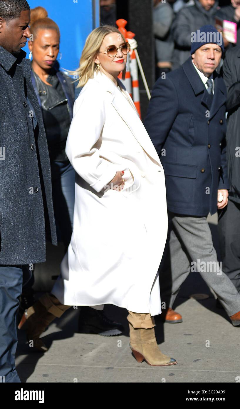 4 avril 2019 - New York, New York, États-Unis - L'actrice KATE HUDSON a fait une apparition à 'Good Morning America' à Times Square à New York. (Crédit image : © Kristin Callahan/Ace Pictures via ZUMA Press) Banque D'Images