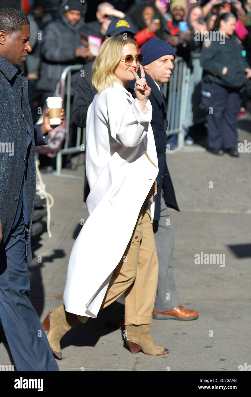 4 avril 2019 - New York, New York, États-Unis - L'actrice KATE HUDSON a fait une apparition à 'Good Morning America' à Times Square à New York. (Crédit image : © Kristin Callahan/Ace Pictures via ZUMA Press) Banque D'Images