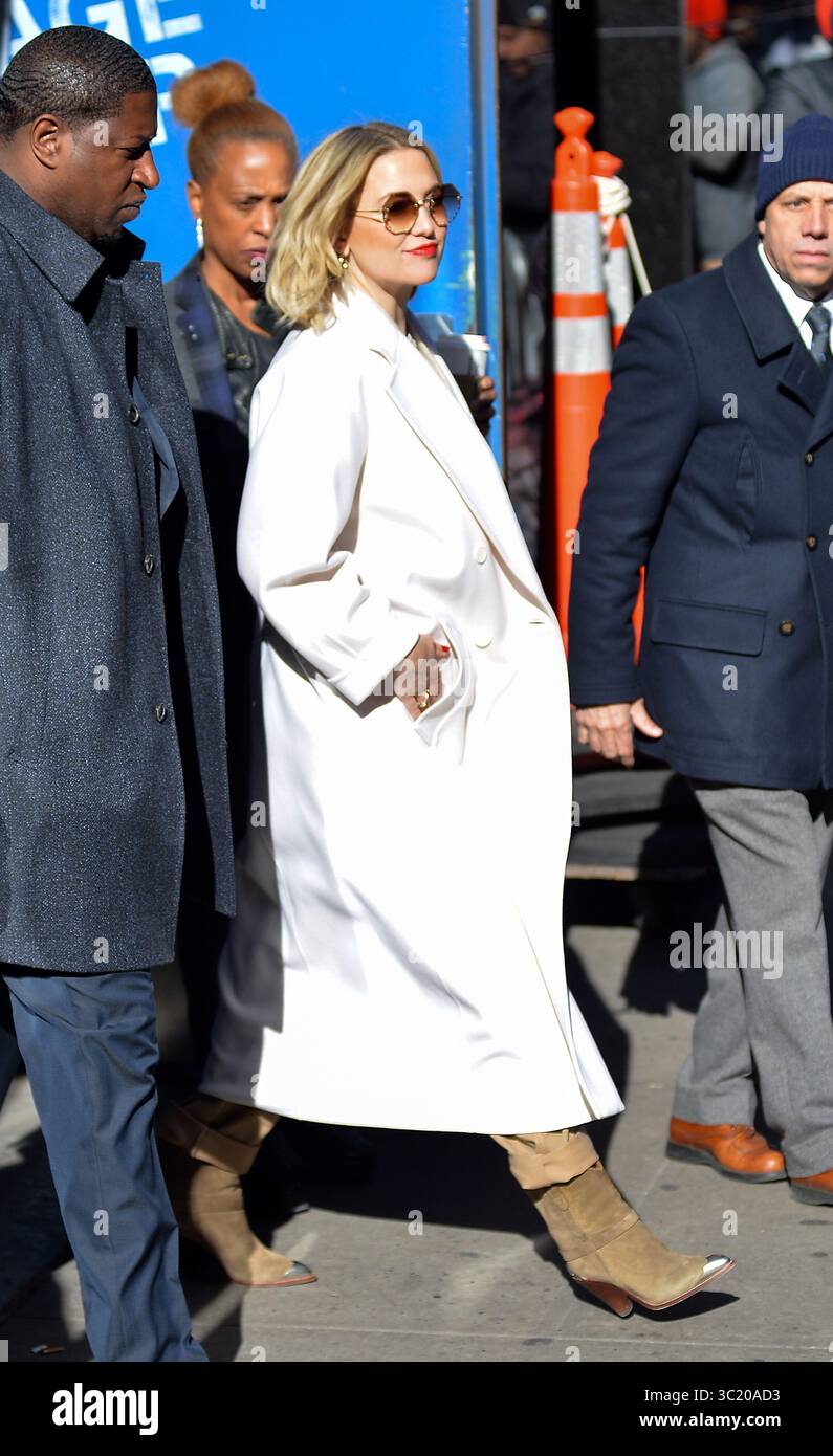 4 avril 2019 - New York, New York, États-Unis - L'actrice KATE HUDSON a fait une apparition à 'Good Morning America' à Times Square à New York. (Crédit image : © Kristin Callahan/Ace Pictures via ZUMA Press) Banque D'Images