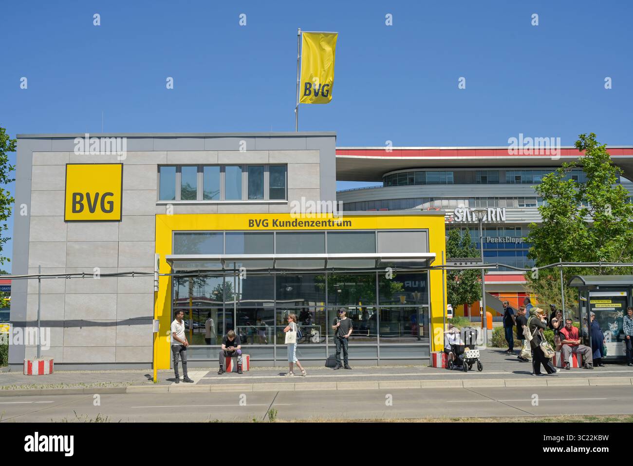 BVG Kundenzentrum, Marzahner Promenade, Marzahn-Hellersdorf, Berlin, Allemagne Banque D'Images