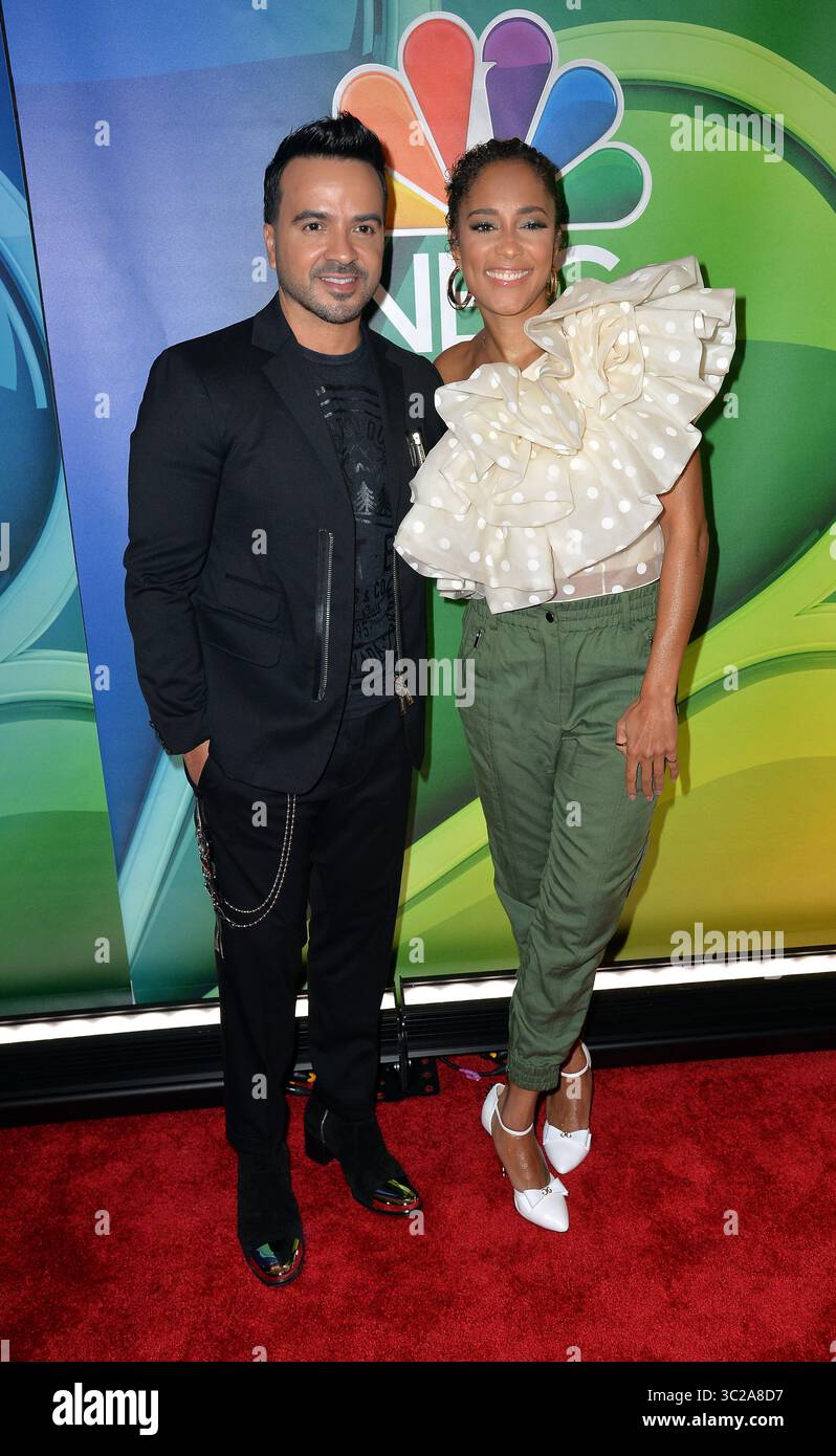 13 mai 2019 - New York, New York, États-Unis - Luis Fonsi et Amanda Sales arrivant au NBCUniversal présentation en amont à l'hôtel four Seasons le 13 mai 2019 à New York (crédit image : © Kristin Callahan/Ace Pictures via ZUMA Press) Banque D'Images