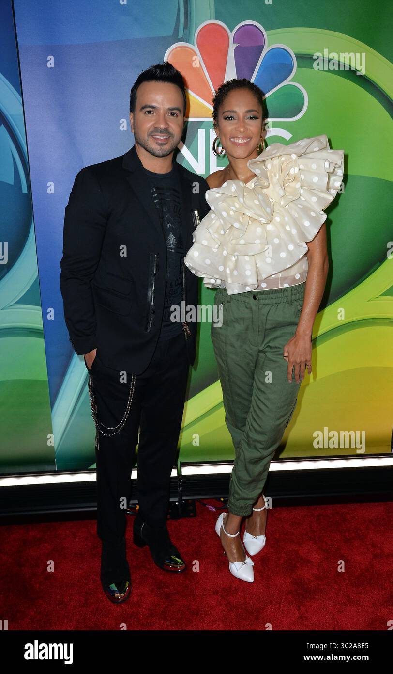 13 mai 2019 - New York, New York, États-Unis - Luis Fonsi et Amanda Sales arrivant au NBCUniversal présentation en amont à l'hôtel four Seasons le 13 mai 2019 à New York (crédit image : © Kristin Callahan/Ace Pictures via ZUMA Press) Banque D'Images