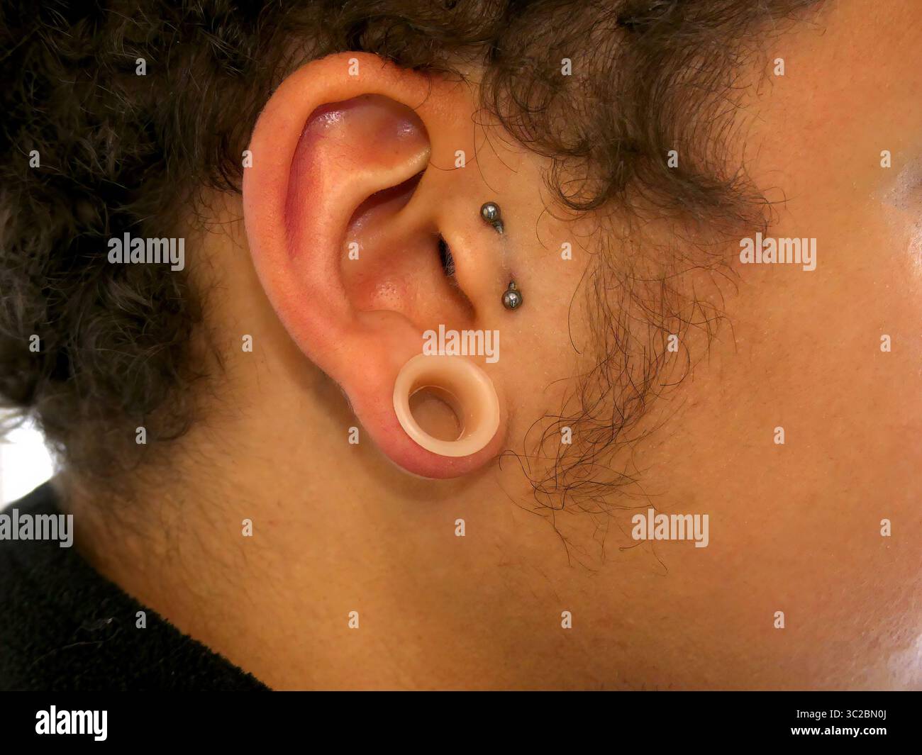 Écarteurs Oreilles Tunnel En Bois Noir - Lot De 2 Pièces, Taille 18mm (0G) - Surface Lisse Hypoallergénique - 9
