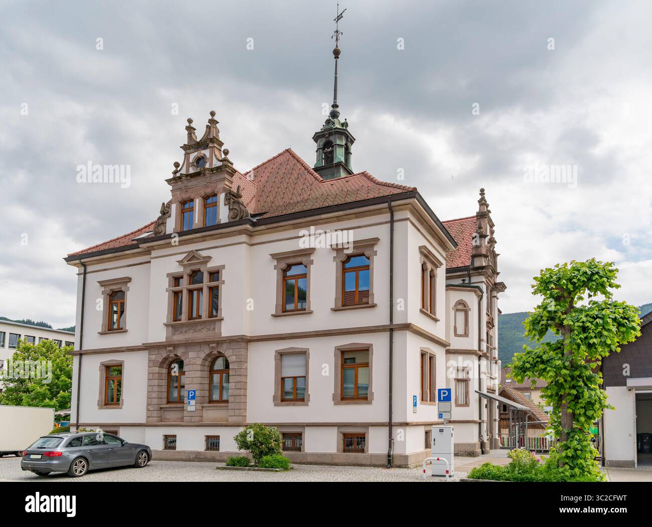 Mairie de Schönau dans la Forêt Noire, une ville dans le district de Lörrach dans le Bade-Württemberg en Allemagne Banque D'Images