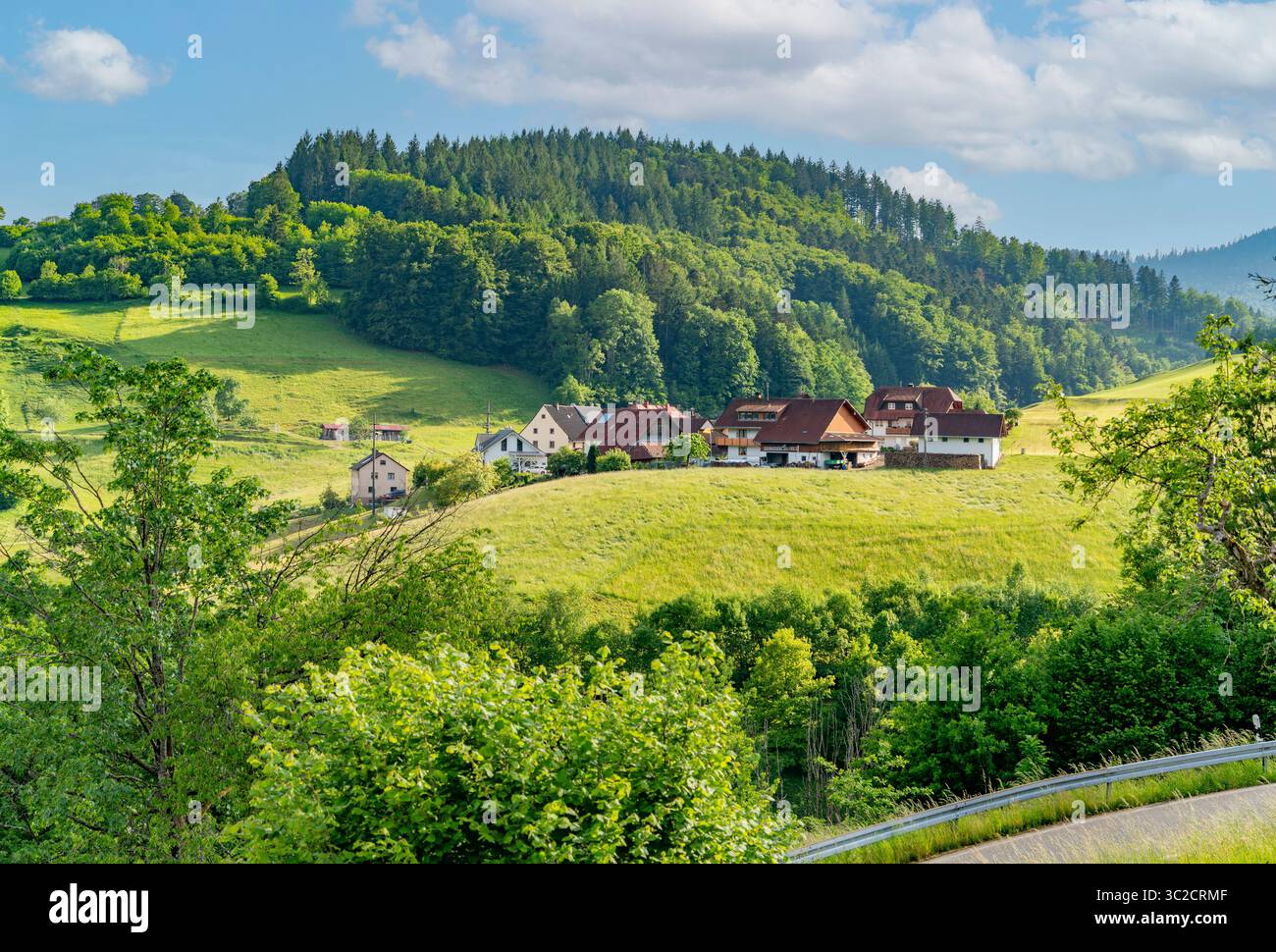 Impression idyllique autour de Schönenberg dans la Forêt-Noire, une municipalité dans le district de Lörrach dans le Bade-Württemberg, Allemagne Banque D'Images