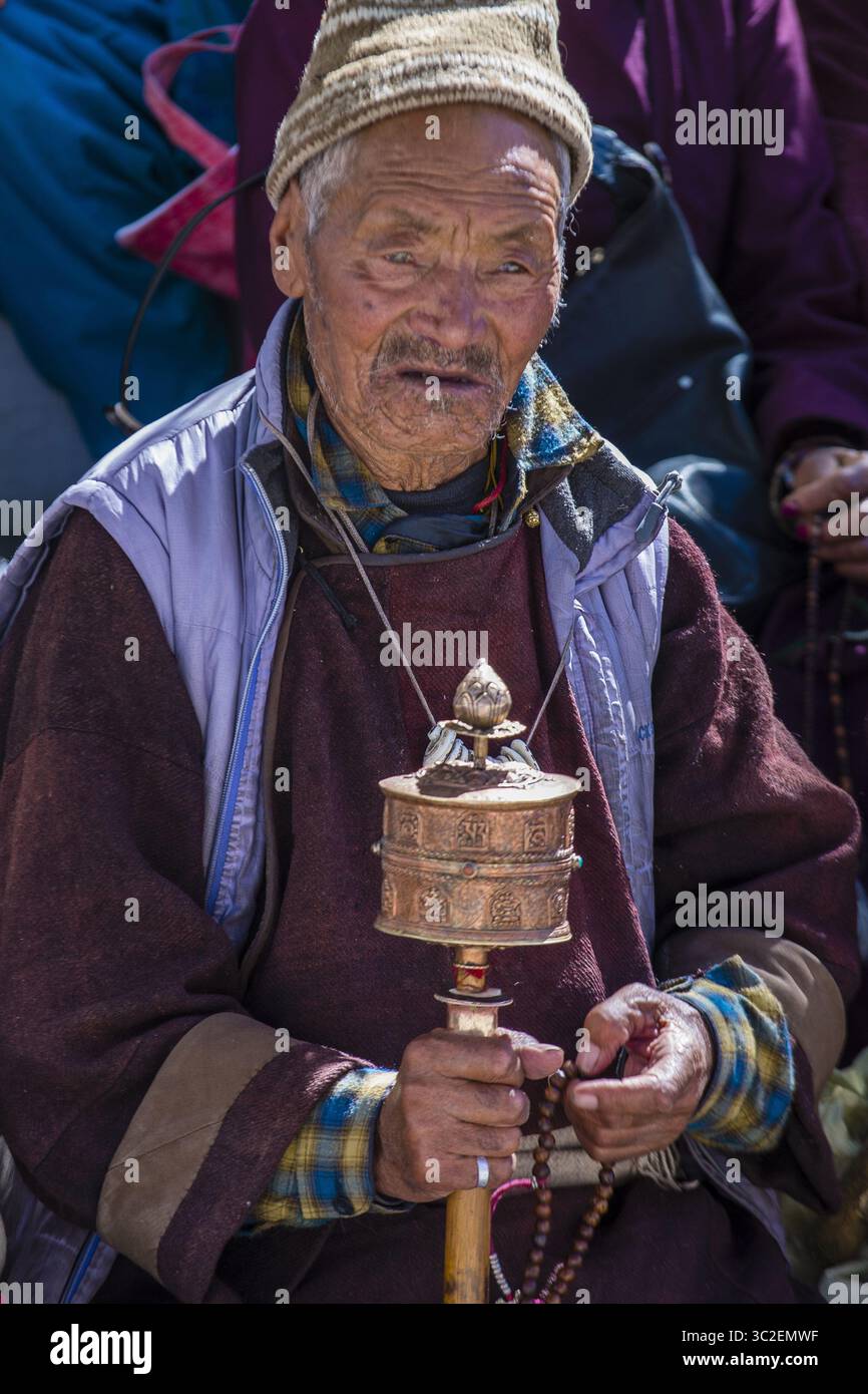 20 septembre 2017 - Leh, Inde - Portrait de Ladakhi Man pendant le Festival du Ladakh à Leh India (crédit image : © Kobby Dagan / Vwpics/VW pics via ZUMA Wire) Banque D'Images