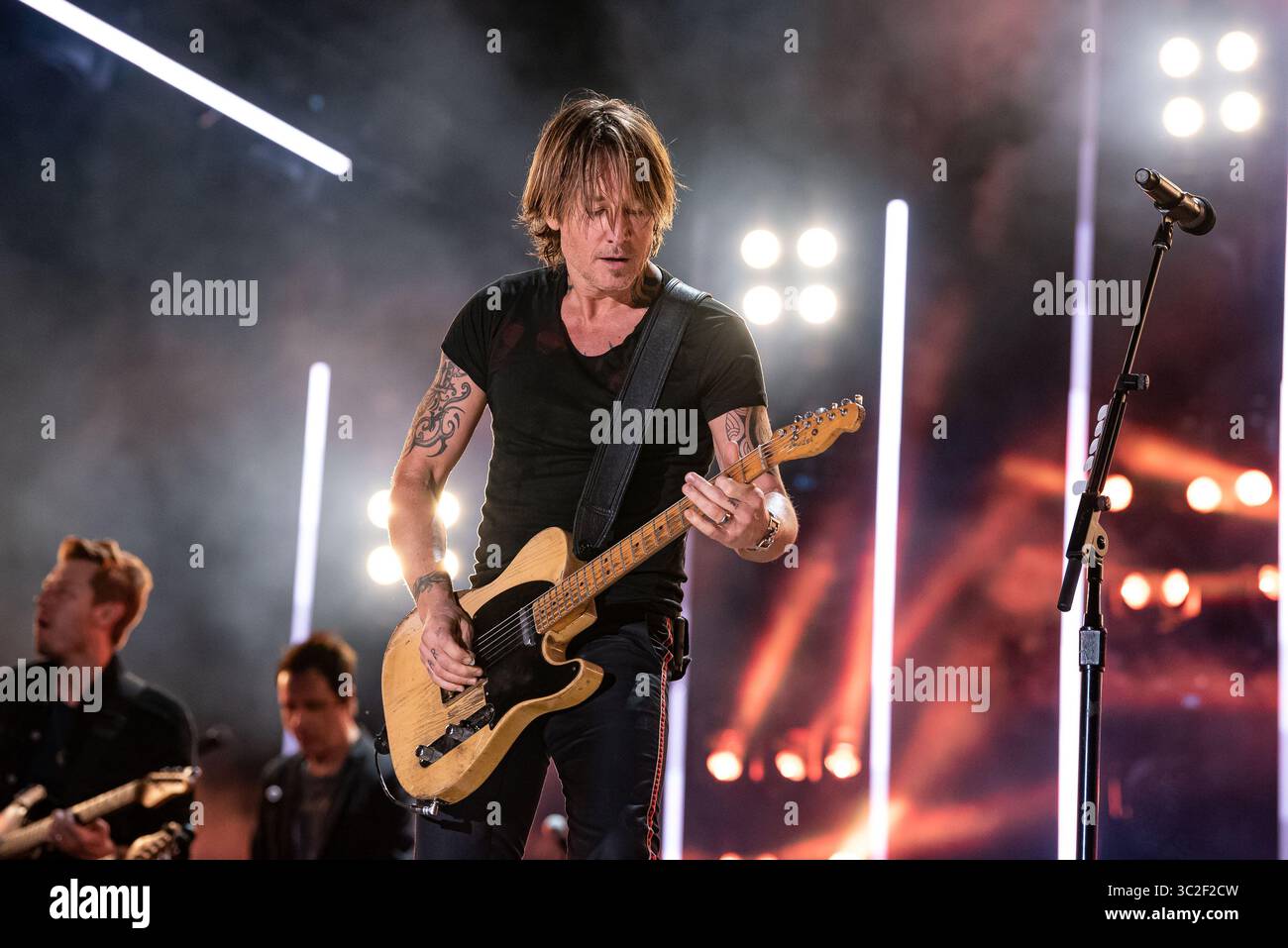 10 juin 2019 - Nashville, TN, États-Unis - NASHVILLE, TENNESSEE - 09 JUIN : Keith Urban se produit sur scène pour la quatrième journée du Festival de musique CMA 2019 le 9 juin 2019 à Nashville, Tennessee. Photo : Andrew Wendowski pour imageSPACE (crédit image : © Imagespace via ZUMA Wire) Banque D'Images