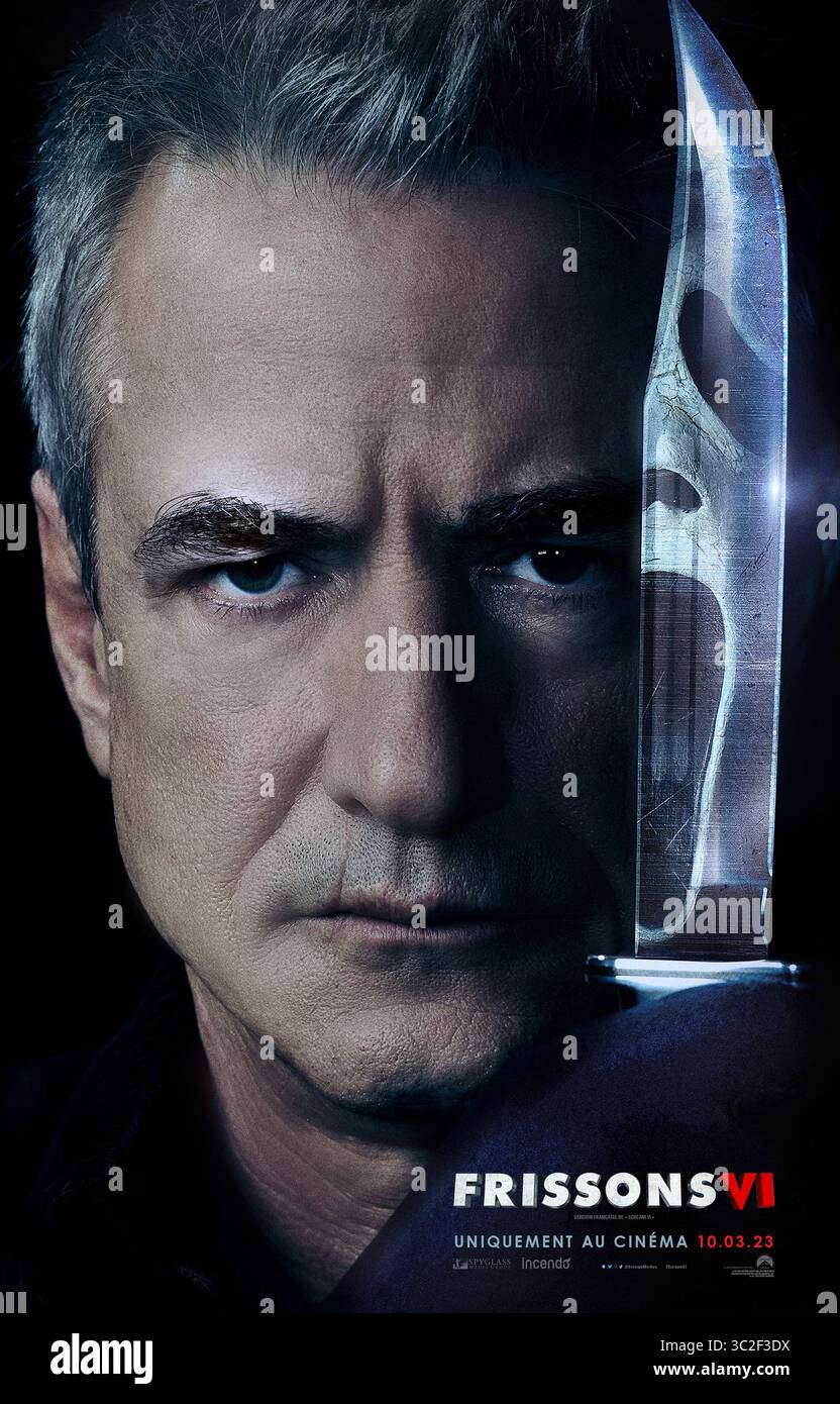 Scream VI (2023)affiche en caractères français/canadiens : Dermot Mulroney *Filmstill - usage éditorial seulement* Voir instructions spéciales. CAP/TFS image fournie par Capital Pictures Banque D'Images