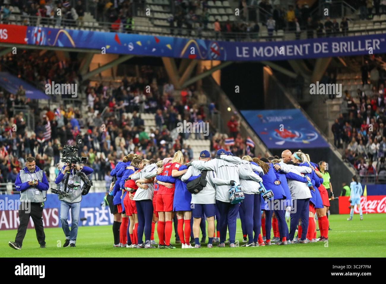 11 juin 2019 : Reims, France : joueuses des États-Unis lors du match contre la Thaïlande match valable pour le groupe F de la première phase de la Coupe du monde de football féminin au stade Auguste-Delaune. (Crédit image : © Vanessa Carvalho/ZUMA Wire) Banque D'Images
