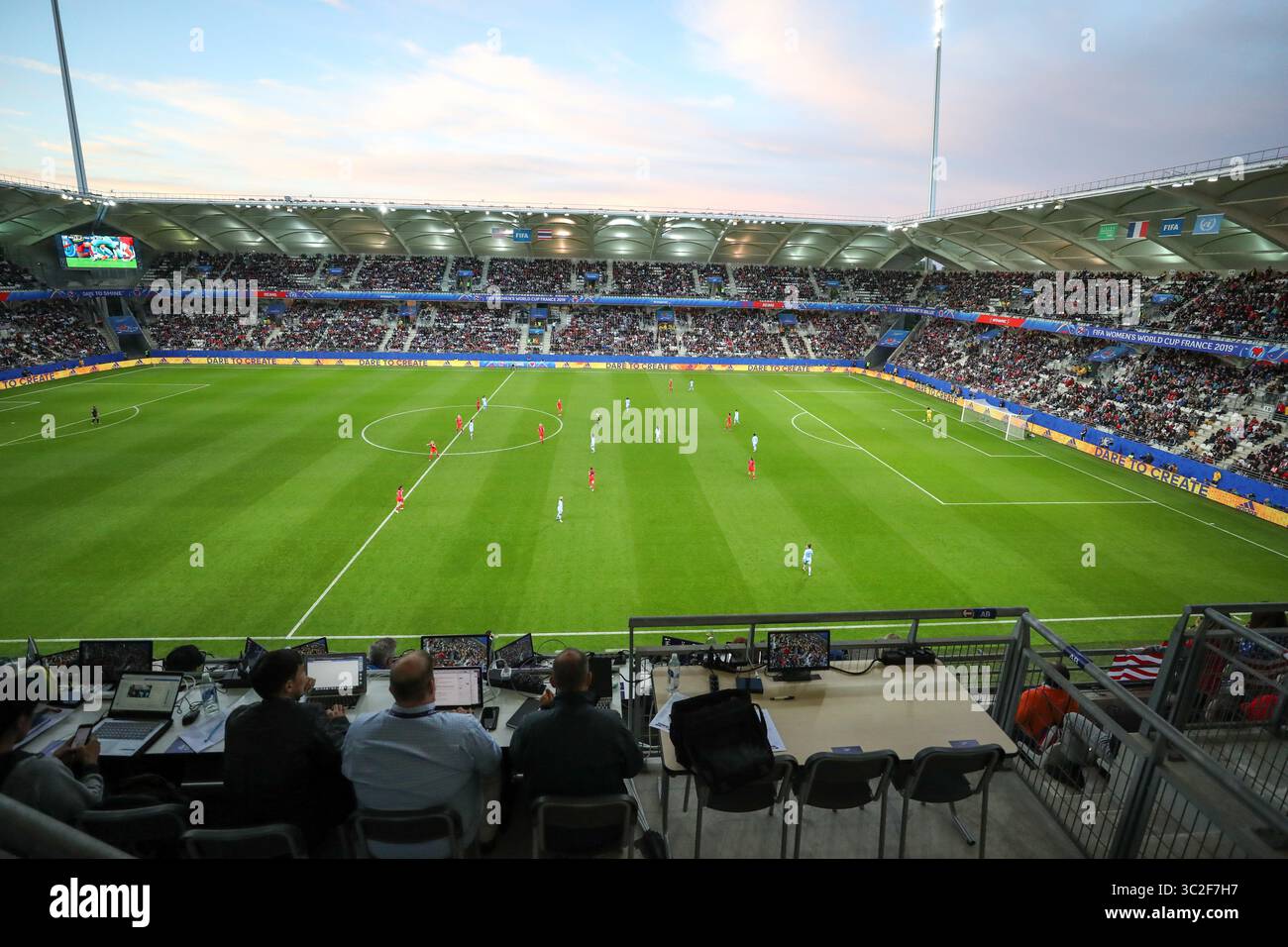 11 juin 2019 : Reims, France : Etats-Unis et Thaïlande match valable pour le groupe F de la première phase de la Coupe du monde de football féminin au stade Auguste-Delaune. (Crédit image : © Vanessa Carvalho/ZUMA Wire) Banque D'Images