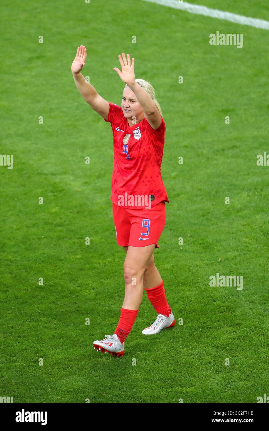 11 juin 2019 : Reims, France : Lindsey Horan des États-Unis lors d'un match contre la Thaïlande match valable pour le groupe F de la première phase de la Coupe du monde de football féminin au stade Auguste-Delaune. (Crédit image : © Vanessa Carvalho/ZUMA Wire) Banque D'Images