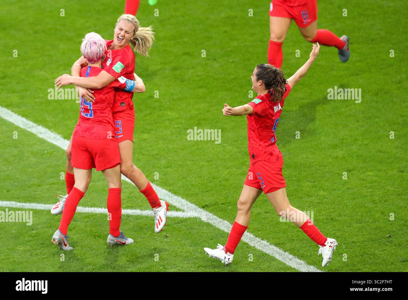 11 juin 2019 : Reims, France : Lindsey Horan des États-Unis lors d'un match contre la Thaïlande match valable pour le groupe F de la première phase de la Coupe du monde de football féminin au stade Auguste-Delaune. (Crédit image : © Vanessa Carvalho/ZUMA Wire) Banque D'Images