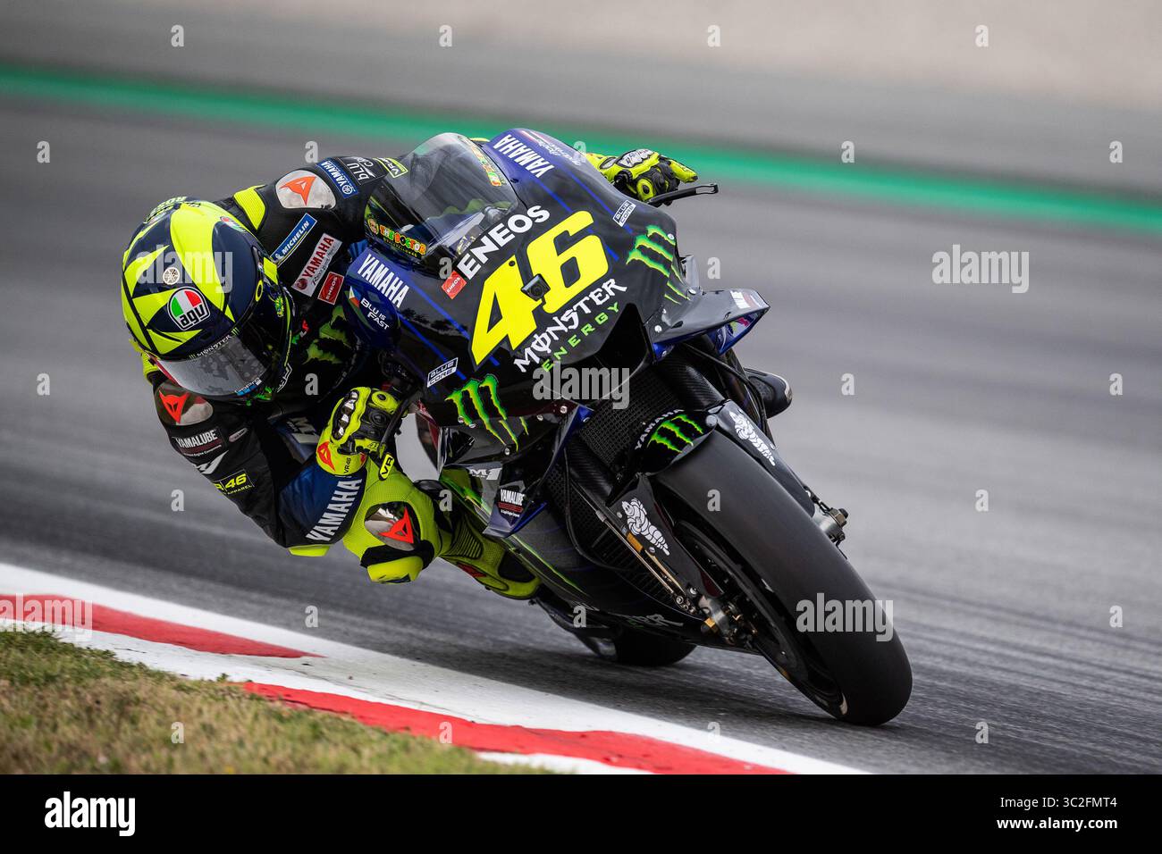 14 juin 2019 - Barcelone, BARCELONE, ESPAGNE - ESPAGNE, CATALOGNE 14 juin 2019. Valentino Rossi de Yamaha lors du GP Montser Energy de Catalogne (crédit image : © AFP7 via ZUMA Wire) Banque D'Images