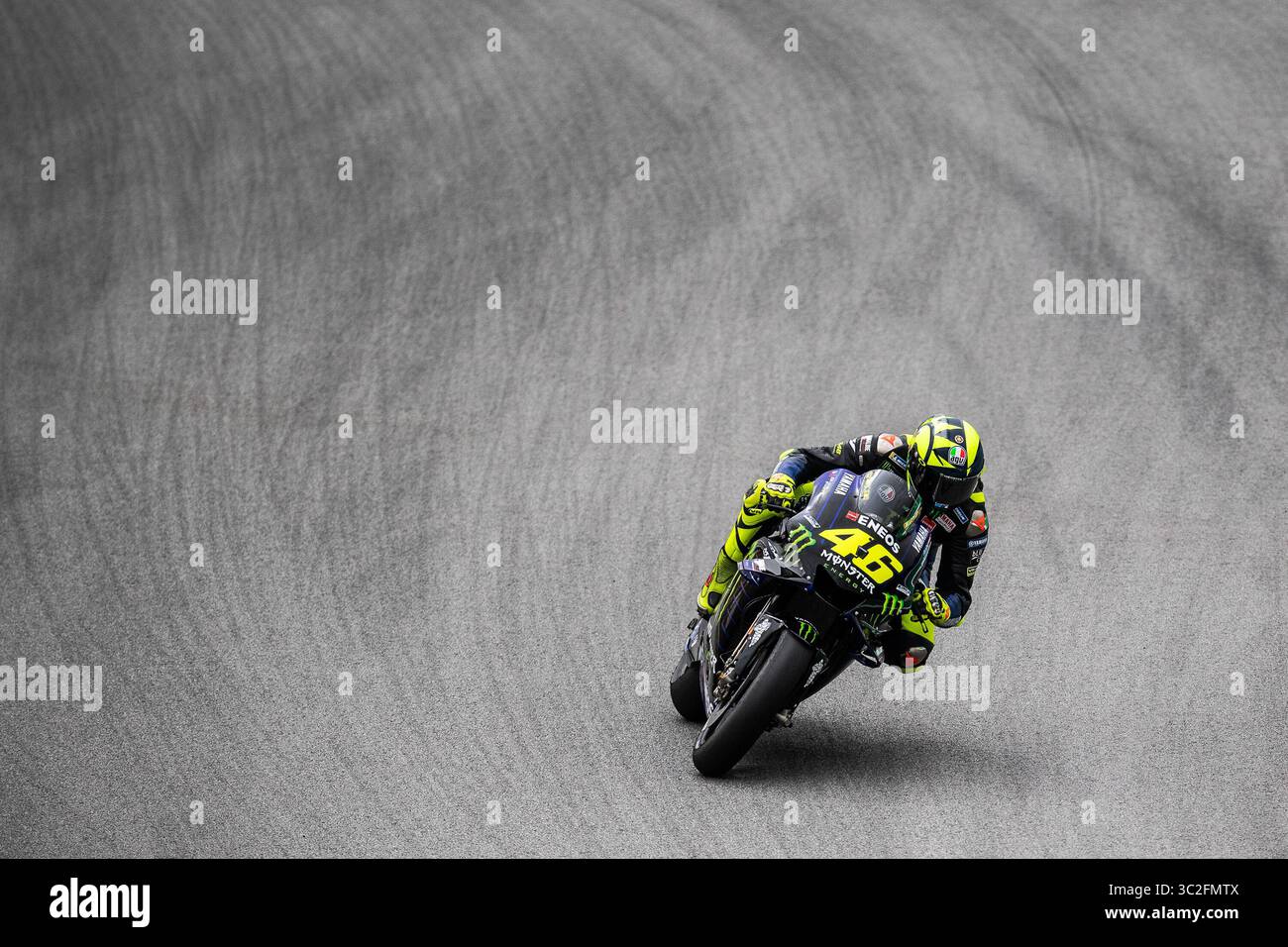 14 juin 2019 - Barcelone, BARCELONE, ESPAGNE - ESPAGNE, CATALOGNE 14 juin 2019. Valentino Rossi de Yamaha lors du GP Montser Energy de Catalogne (crédit image : © AFP7 via ZUMA Wire) Banque D'Images