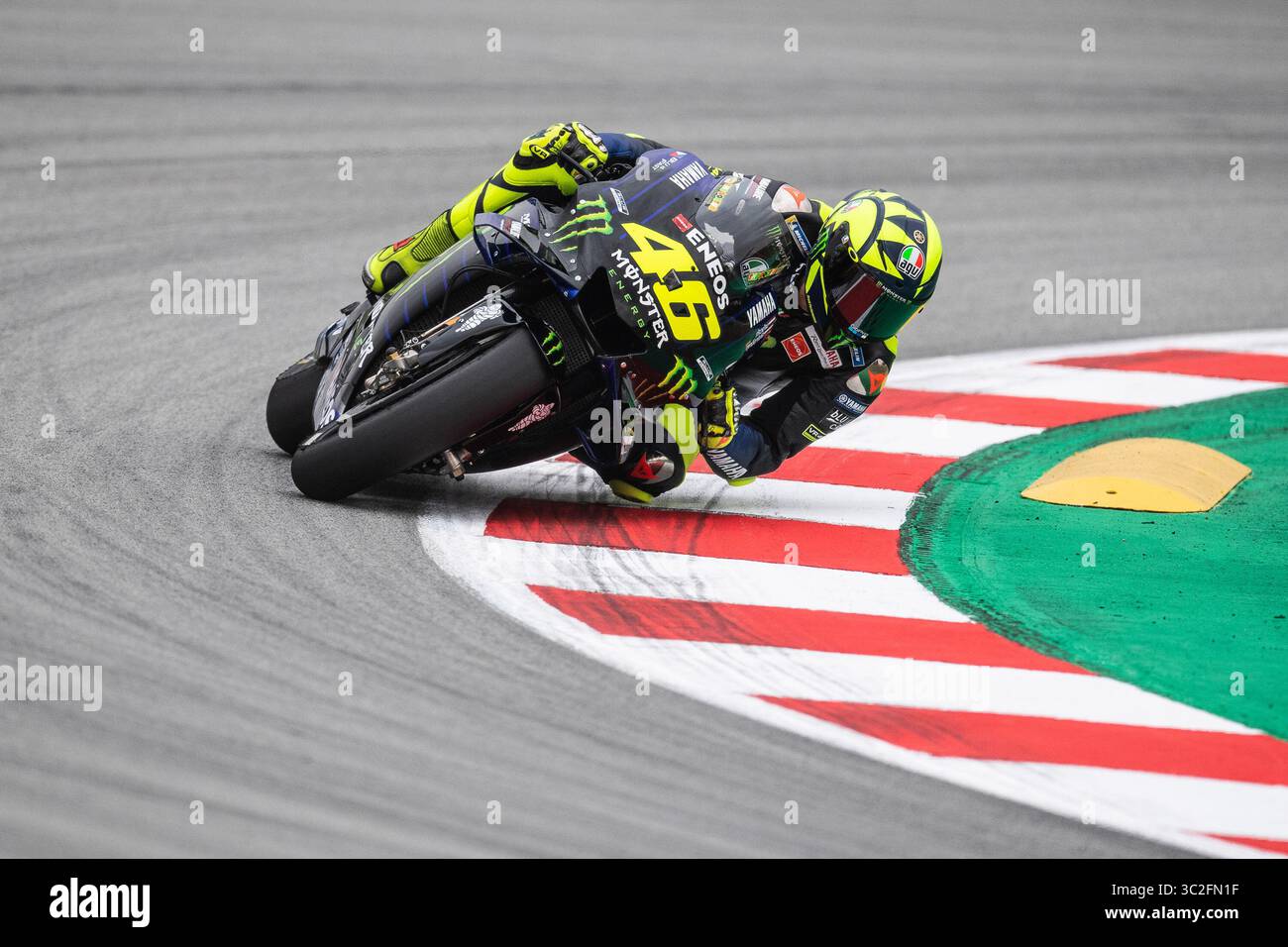 14 juin 2019 - Barcelone, BARCELONE, ESPAGNE - ESPAGNE, CATALOGNE 14 juin 2019. Valentino Rossi de Yamaha lors du GP Montser Energy de Catalogne (crédit image : © AFP7 via ZUMA Wire) Banque D'Images