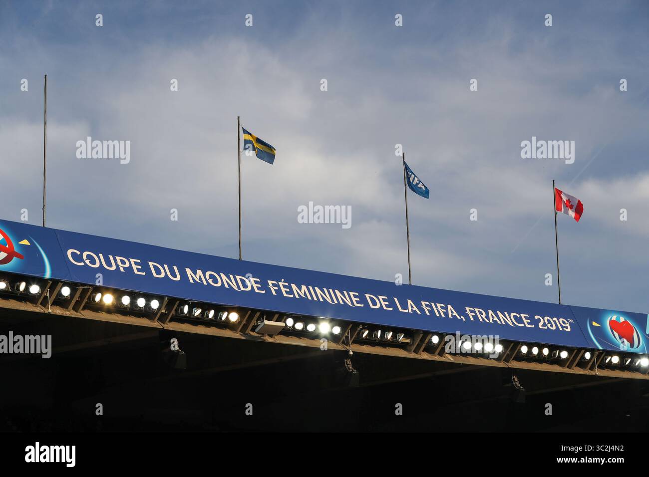 24 juin 2019, Paris, France : quelques instants avant le départ du Canada et de la Suède par la finale de la Coupe du monde féminine au stade du Parc des Princes. (Crédit image : © Vanessa Carvalho/ZUMA Wire) Banque D'Images