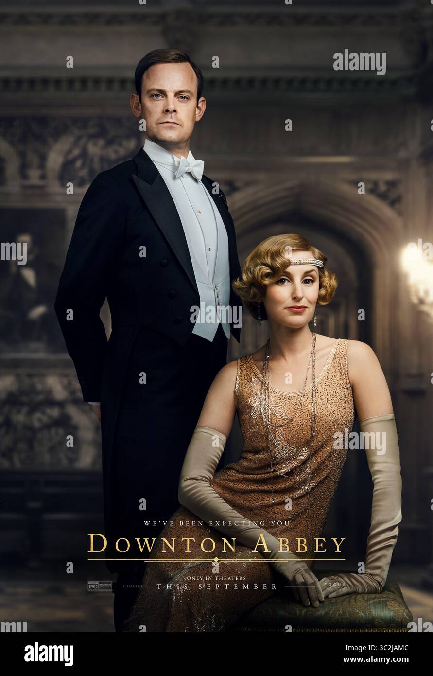 DATE DE SORTIE : 20 septembre 2019 TITRE : Downton Abbey STUDIO : Focus Features RÉALISATEUR : Michael Engler INTRIGUE : adapté de la série télévisée à succès Downton Abbey qui raconte l'histoire de la famille Crawley, riche propriétaire d'un grand domaine dans la campagne anglaise au début du XXe siècle. EN VEDETTE : HARRY HADDON-PATON dans le rôle de Bertie Pelham, LAURA CARMICHAEL dans le rôle d'Edith Crawley. (Crédit image : © Focus Features/Entertainment Pictures/ZUMAPRESS.com) Banque D'Images
