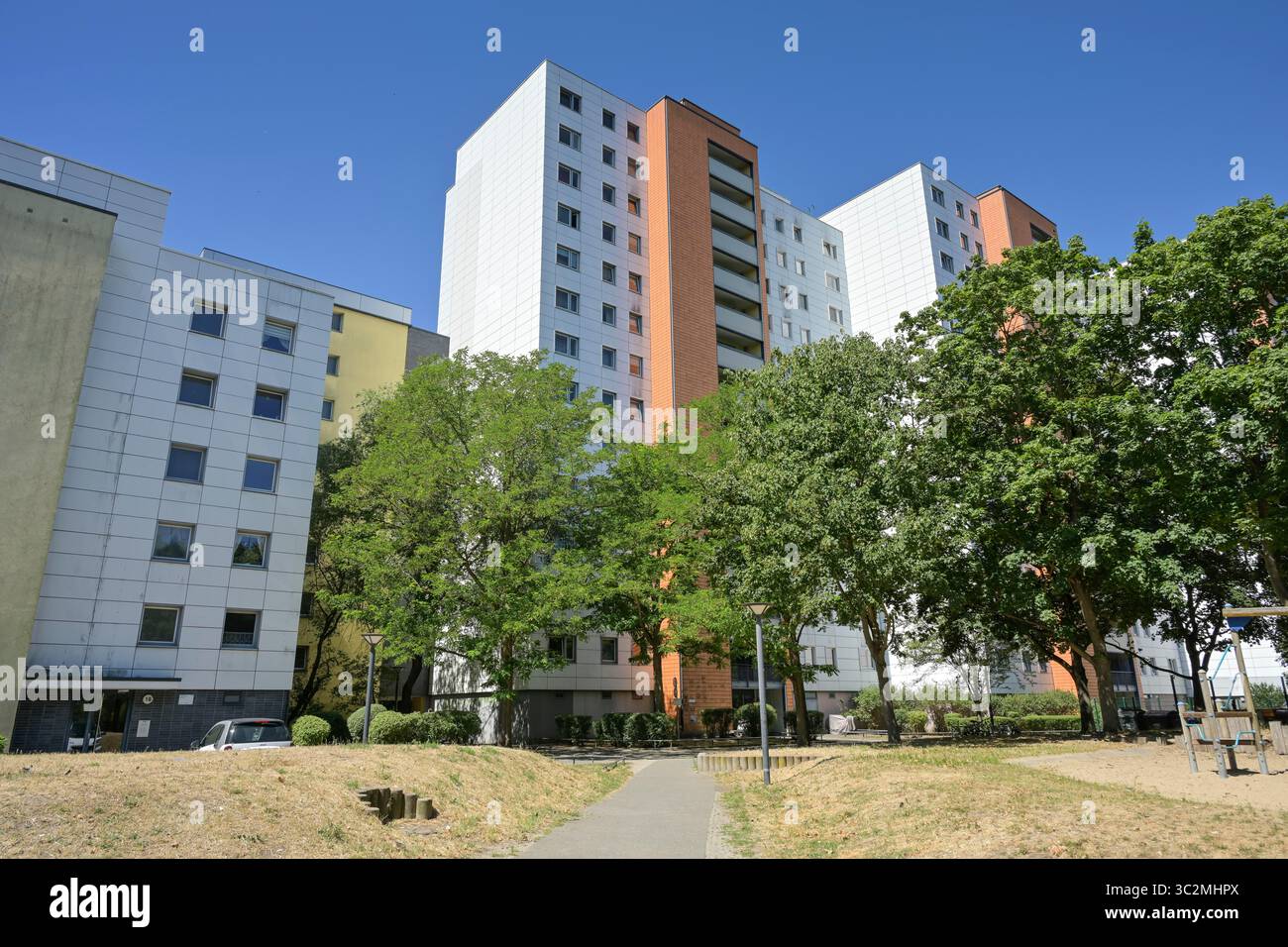 Wohnhaus, Plattenbau, Reaumurstraße, Thermometersiedlung, Lichterfelde, Bezirk Steglitz-Zehlendorf, Berlin, Allemagne Banque D'Images