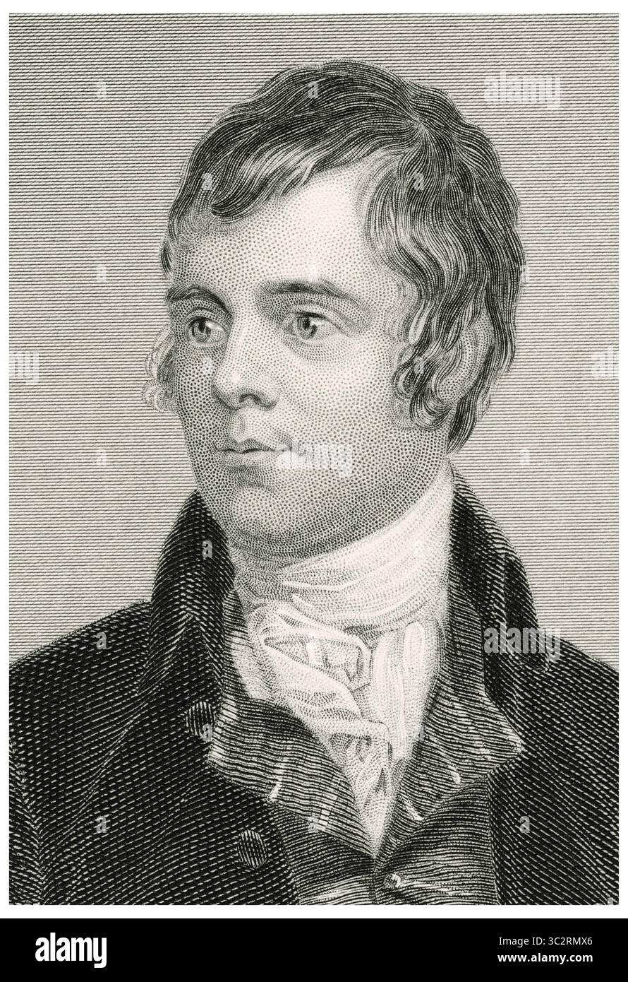 6 mars 2019, États-Unis : Robert Burns (1759-96), poète et parolier écossais, Head and Shoulders Portrait, Steel Engraving, Portrait Gallery of Eéminent Men and Women of Europe and America by Evert A. Duyckinck, publié par Henry J. Johnson, Johnson, Wilson & Company, New York, 1873 (crédit image : © JT Vintage/Glasshouse via ZUMA Wire) Banque D'Images