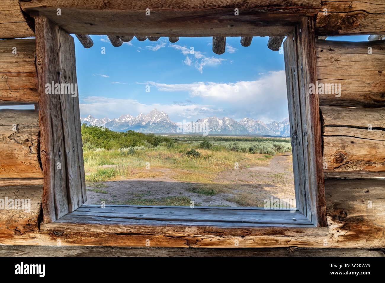 Parc National de Grand Teton, Wyoming Banque D'Images
