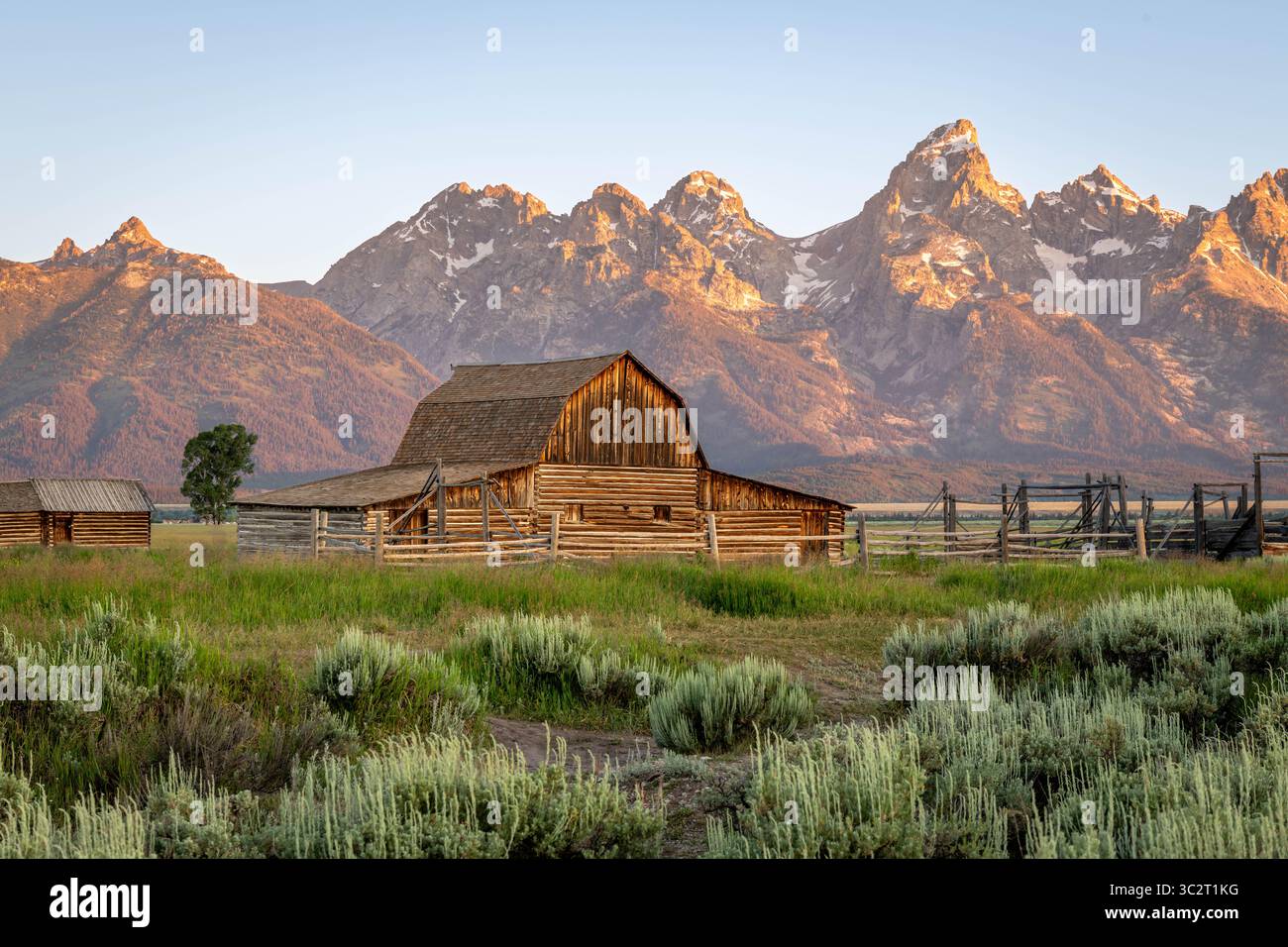 Parc National de Grand Teton, Wyoming Banque D'Images