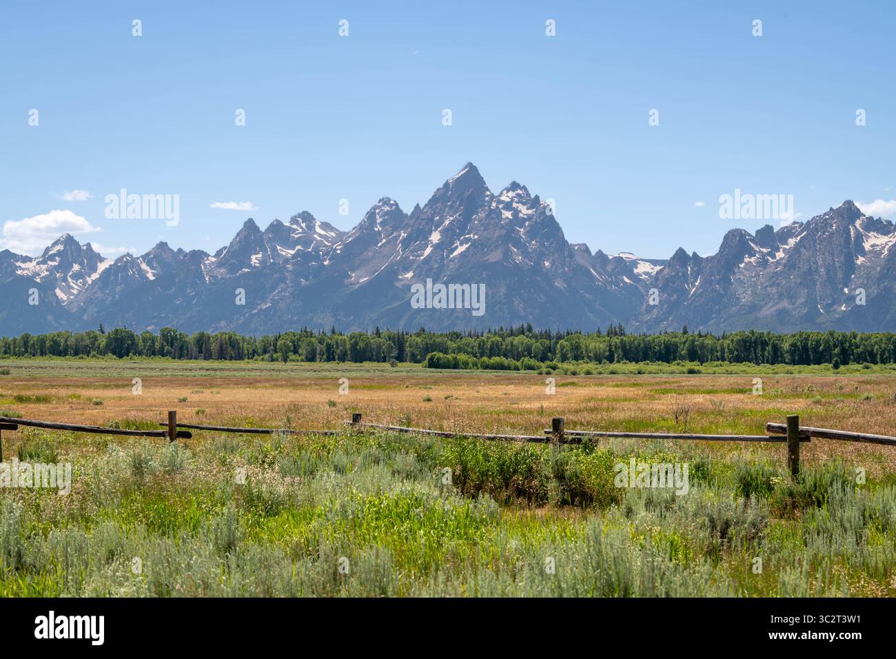 Parc National de Grand Teton, Wyoming Banque D'Images