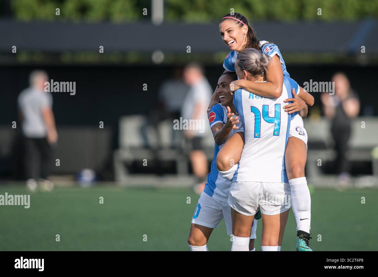 31 juillet 2019 : 03.10.2017 Alex Morgan, jugadora de la selecciÃÂ³n femenina de fÃÂºtbol de EE. UU. fue expulsada de Disney World. Foto : Twitter Alex Morgan (crédit image : © la Nacion via ZUMA Press) Banque D'Images