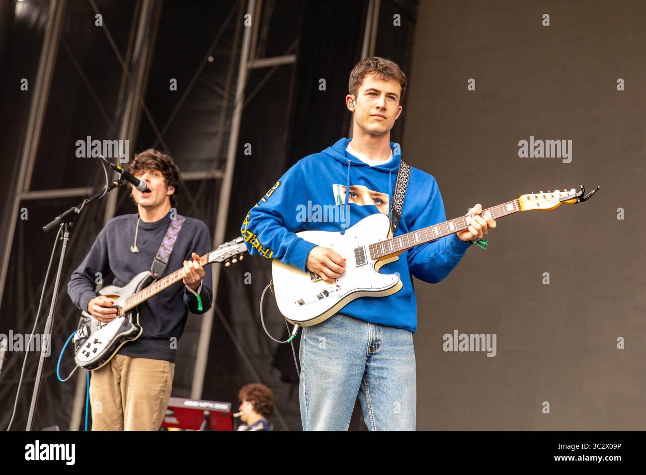 10 août 2019, San Francisco, Californie, États-Unis : BRAEDEN LEMASTERS et DYLAN MINNETTE de Wallows lors du festival de musique Outside Lands au Golden Gate Park à San Francisco, Californie (crédit image : © Daniel DeSlover/ZUMA Wire) Banque D'Images