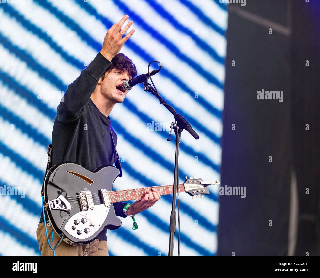 10 août 2019, San Francisco, Californie, États-Unis : BRAEDEN LEMASTERS of Wallows au festival de musique Outside Lands au Golden Gate Park à San Francisco, Californie (crédit image : © Daniel DeSlover/ZUMA Wire) Banque D'Images