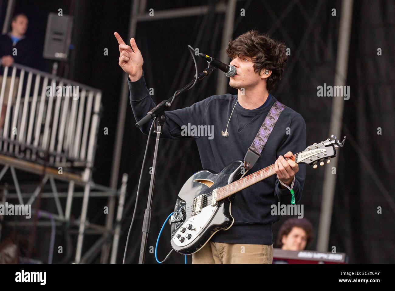 10 août 2019, San Francisco, Californie, États-Unis : BRAEDEN LEMASTERS of Wallows au festival de musique Outside Lands au Golden Gate Park à San Francisco, Californie (crédit image : © Daniel DeSlover/ZUMA Wire) Banque D'Images