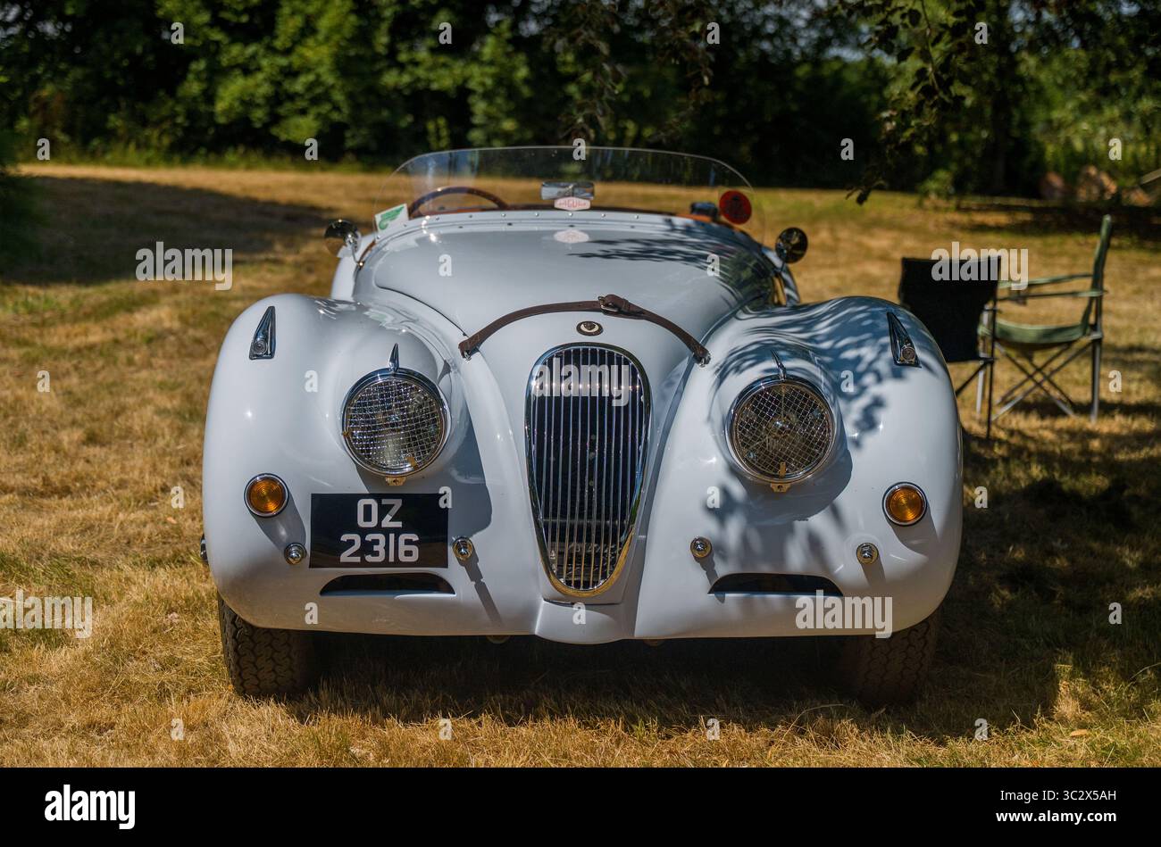 Jaguar XK120 voiture de sport britannique classique Banque D'Images