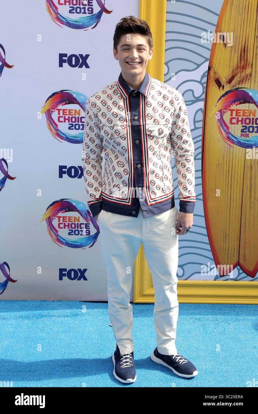 11 août 2019, Hermosa Beach, CA, États-Unis : LOS ANGELES - 11 août : Asher Angel aux Teen Choice Awards 2019 à Hermosa Beach le 11 août 2019 à Hermosa Beach, CA (crédit image : © Kathy Hutchins via ZUMA Wire) Banque D'Images