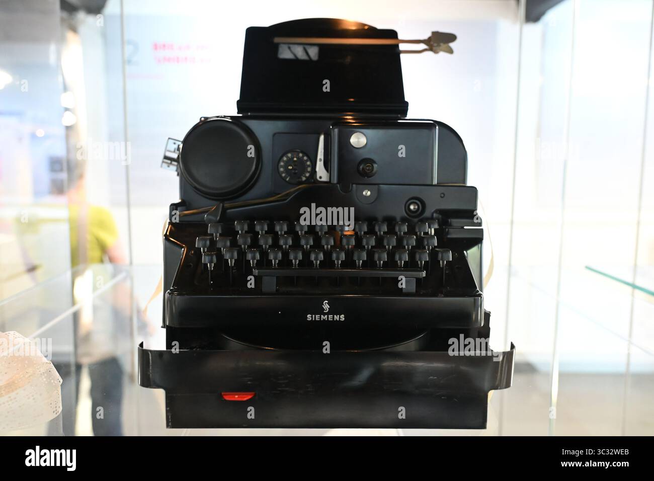 Siemens & Halske Fernschreiber 68-F téléimprimeur de la seconde Guerre mondiale - Musée Bletchley Park Banque D'Images