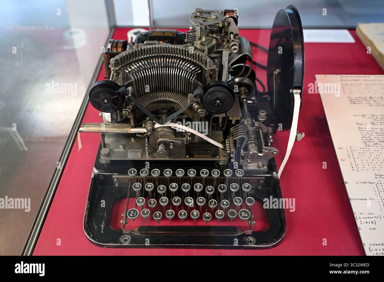 Lorenz T-32 Springschreiber Teleprinter - Bletchley Park Museum Banque D'Images
