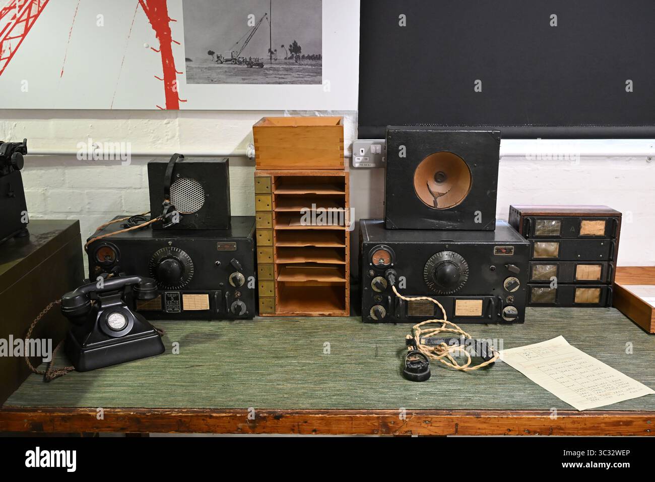 La station y intercepte la radio sans fil au musée de Bletchley Park Banque D'Images