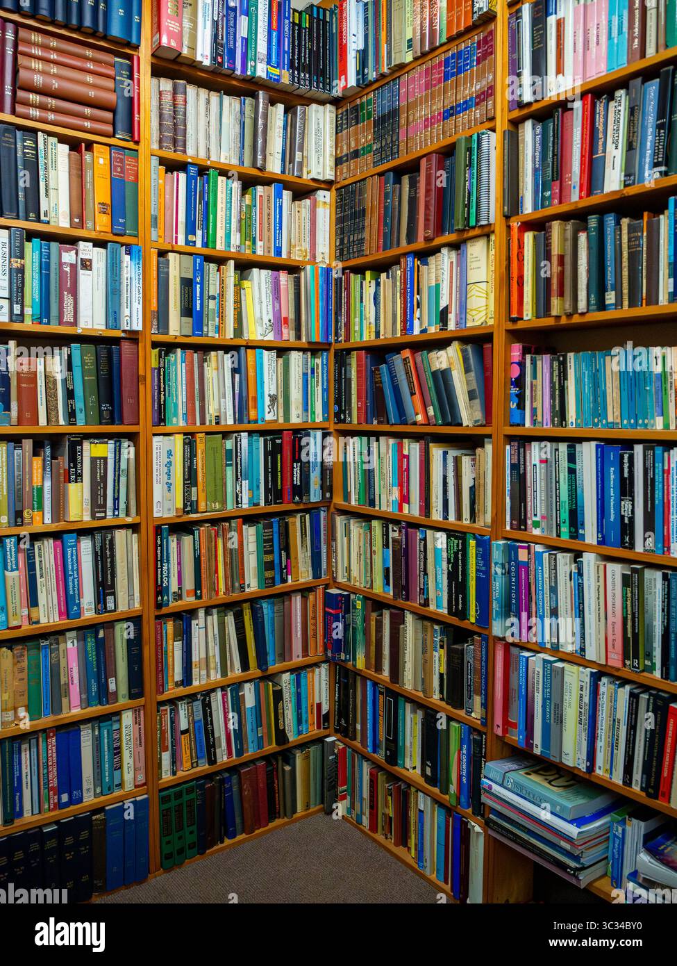 Parkinson's de Southport - "pas juste n'importe quelle ancienne librairie" avec trois étages et un espace extérieur, rempli de livres rares, coquillages et objets de collection. Banque D'Images