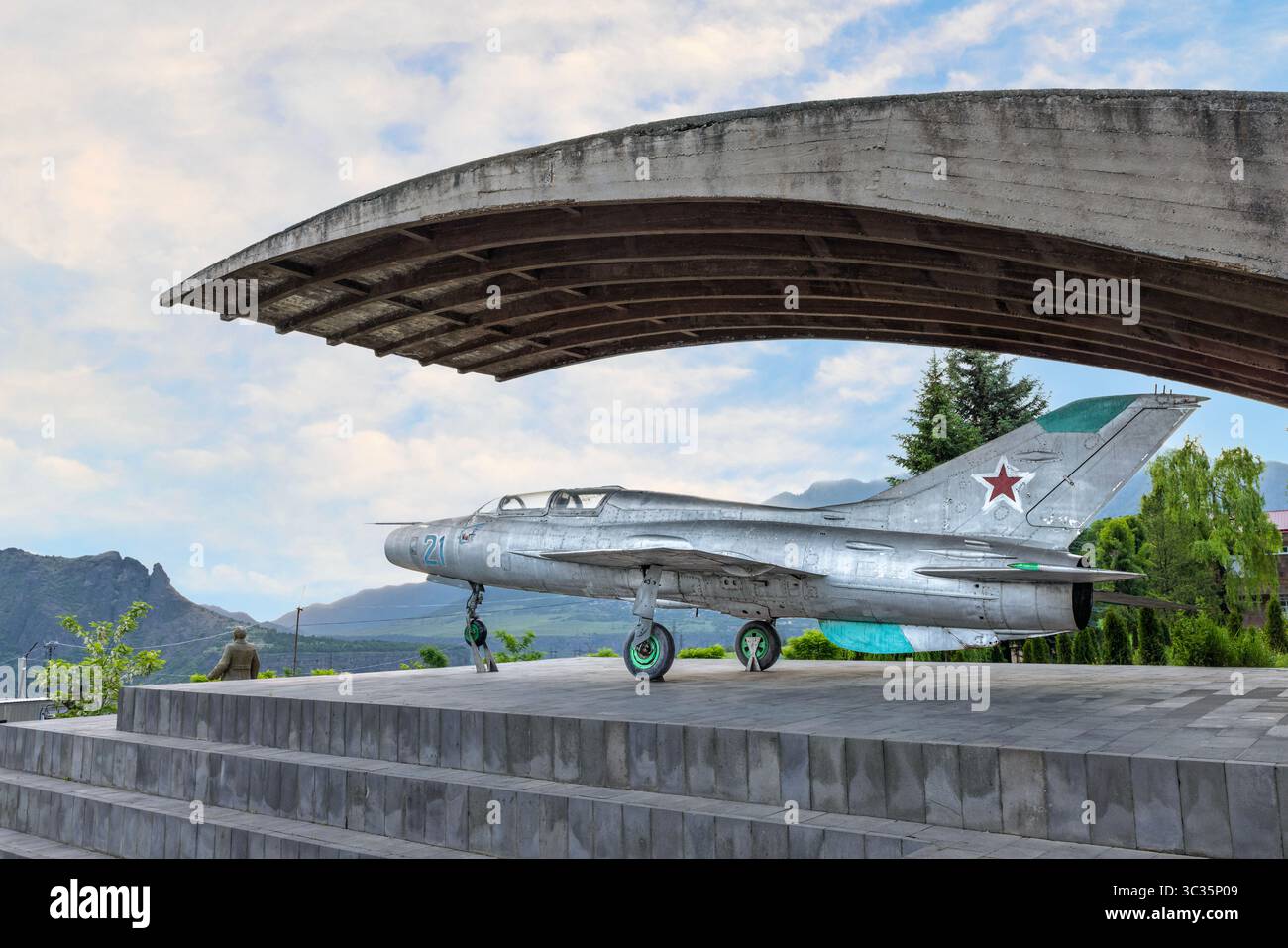 Le musée des Frères Mikoyan à Sanahin, un hommage à l'influent homme d'État soviétique Anastas et au concepteur d'avions Artem Mikoyan. Banque D'Images