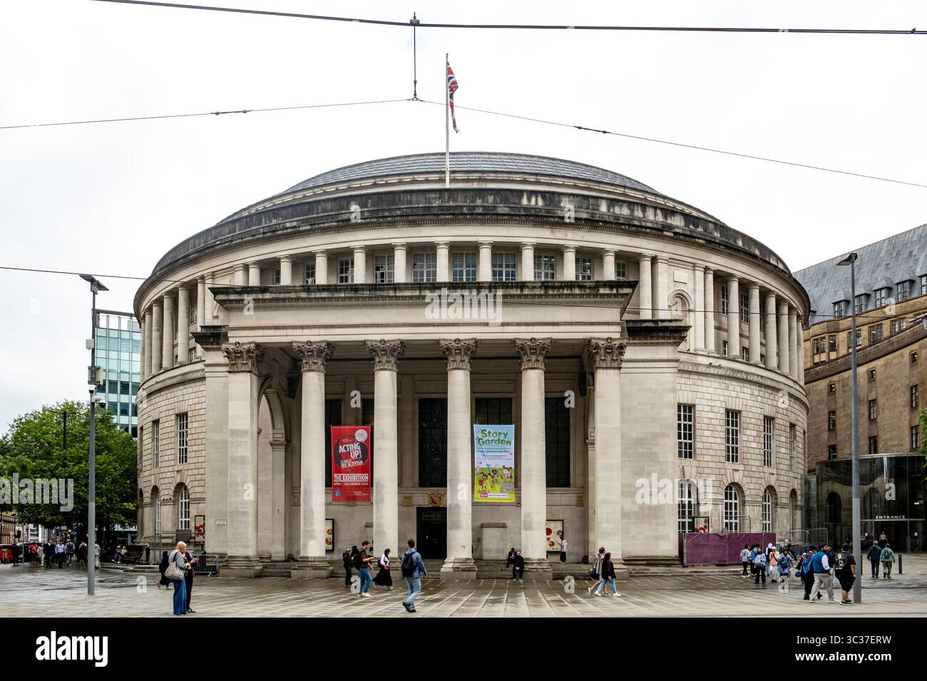 Bibliothèque centrale de Manchester, Manchester, Royaume-Uni Banque D'Images