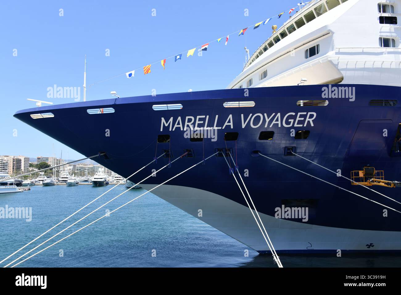 Navire de croisière TUI Marella Voyager amarré au terminal de croisière de Palma de Majorque Banque D'Images
