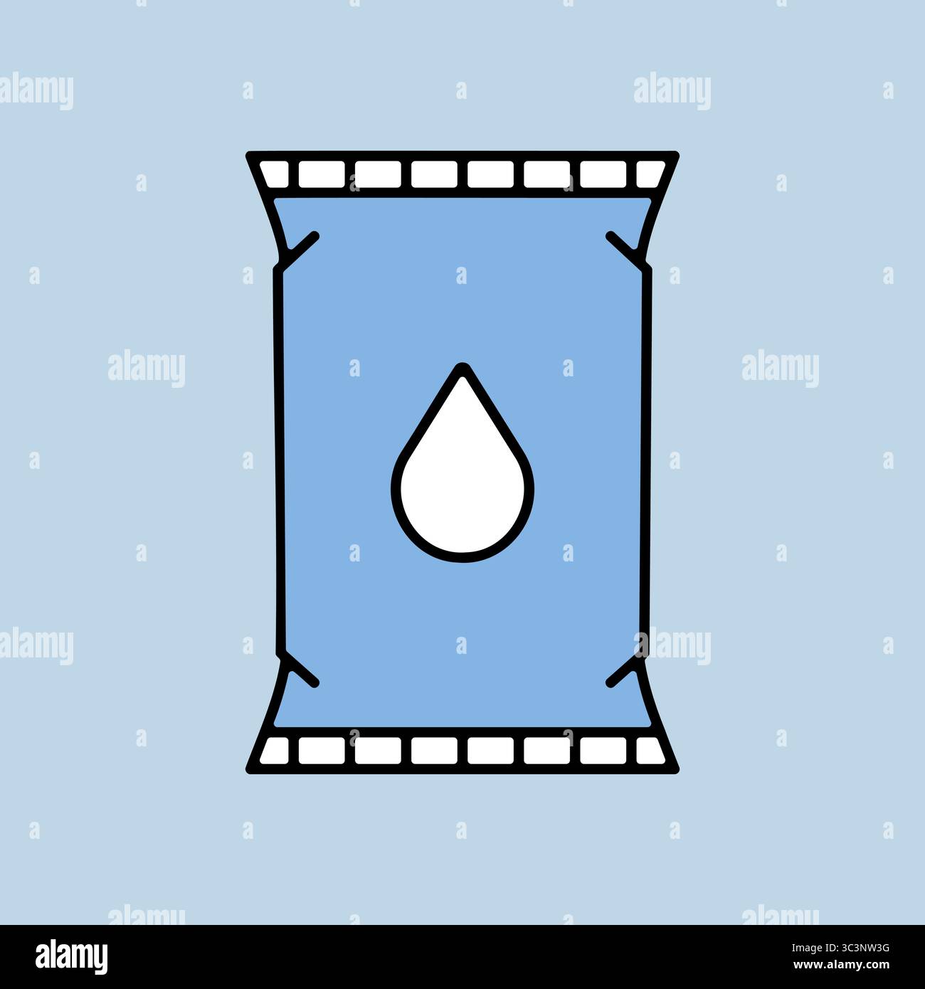 Emballage en plastique pour icône de vecteur de lait. Enseigne de produits laitiers. Symbole graphique pour la conception de sites Web et d'applications de cuisine, logo, application, interface utilisateur Illustration de Vecteur