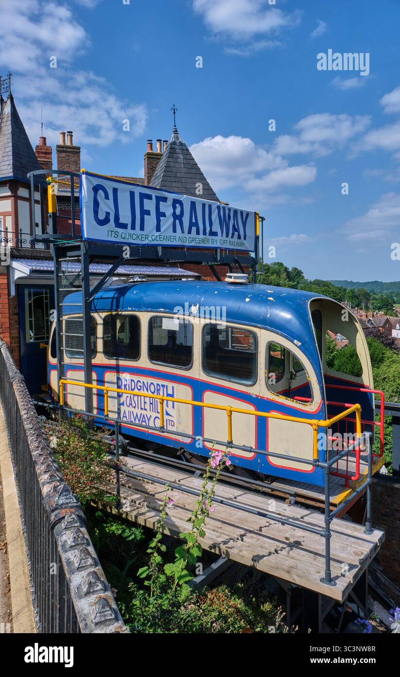 The Cliff Railway, Bridgnorth, Shropshire Banque D'Images