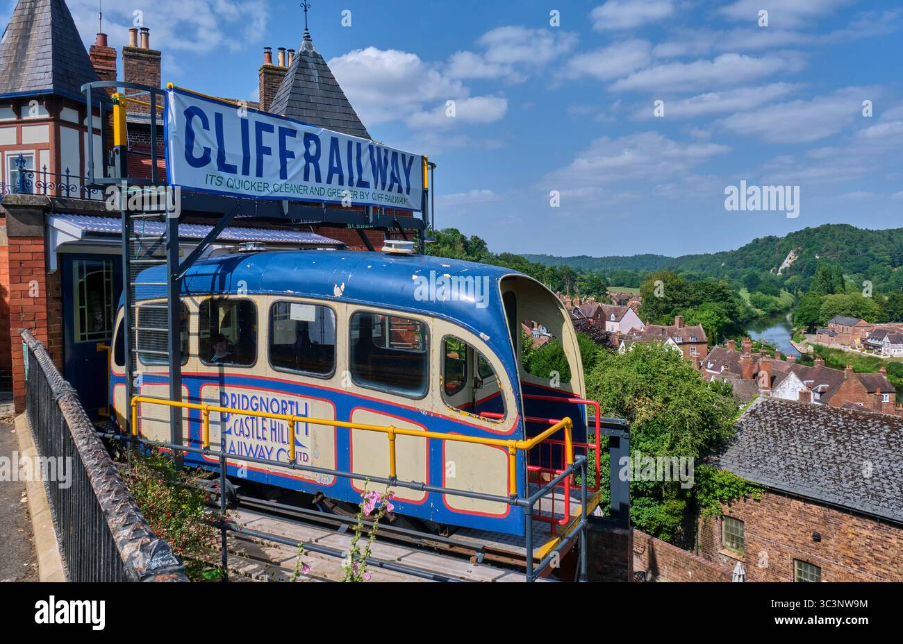 The Cliff Railway, Bridgnorth, Shropshire Banque D'Images