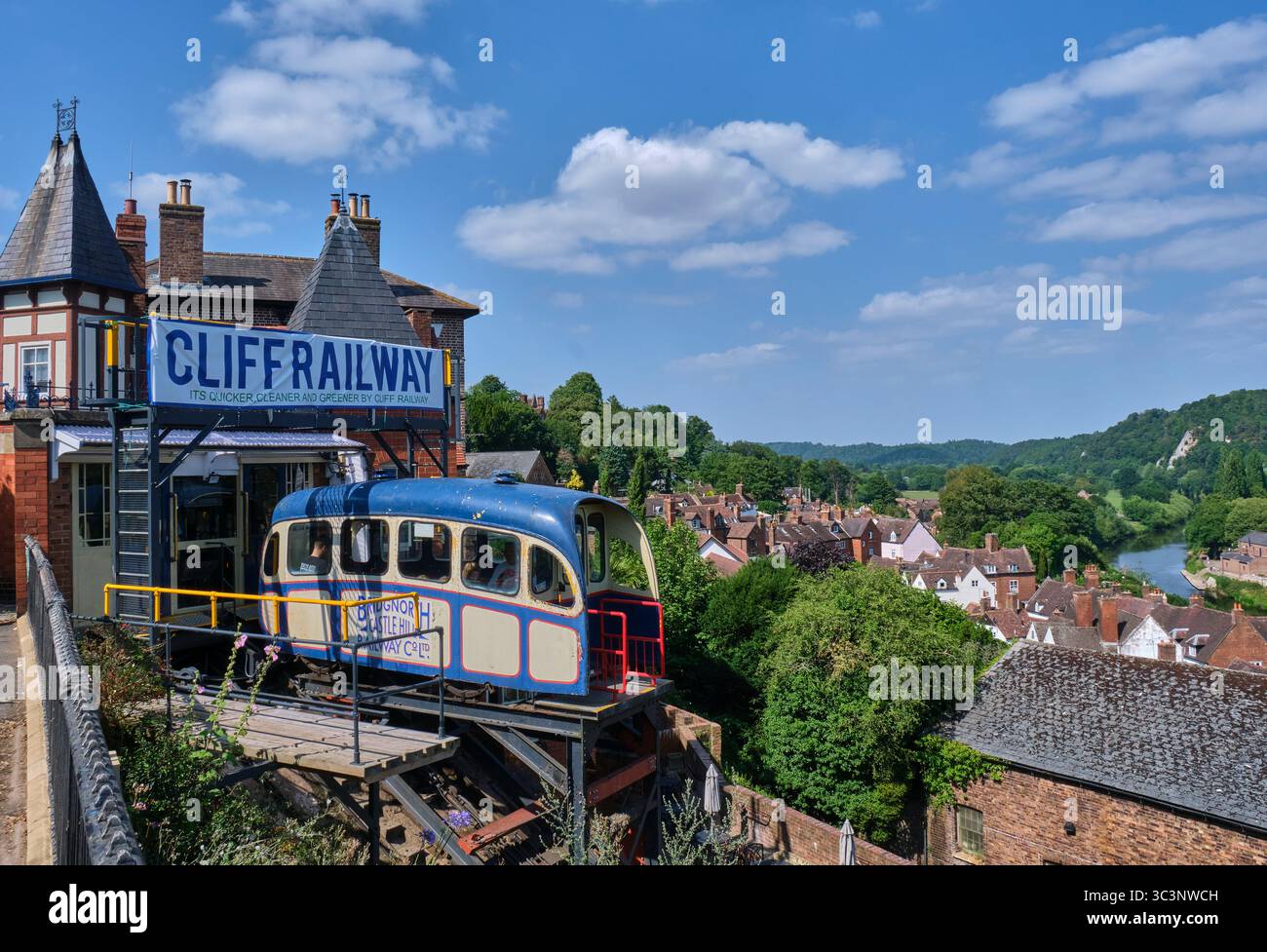 The Cliff Railway, Bridgnorth, Shropshire Banque D'Images