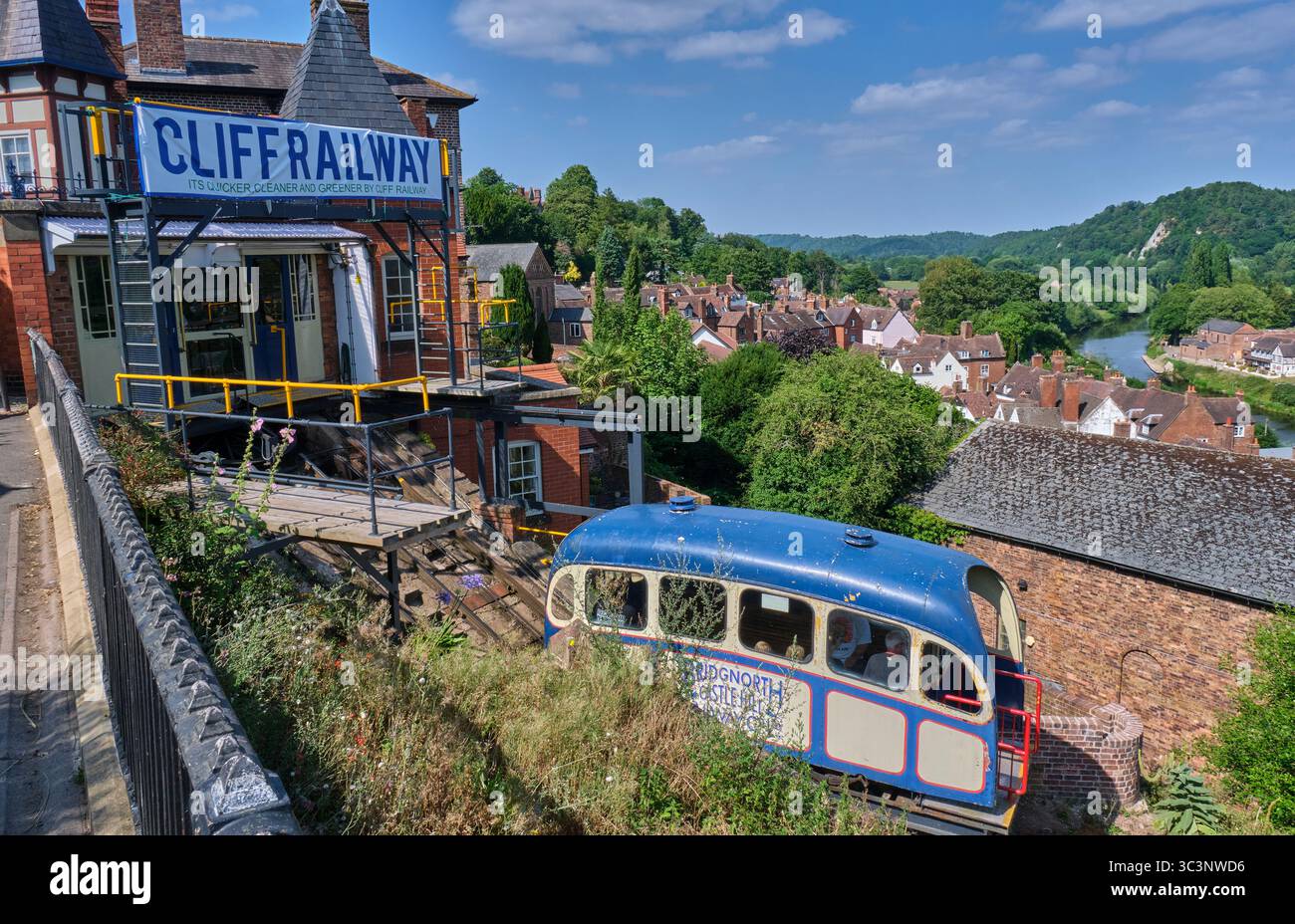 The Cliff Railway, Bridgnorth, Shropshire Banque D'Images
