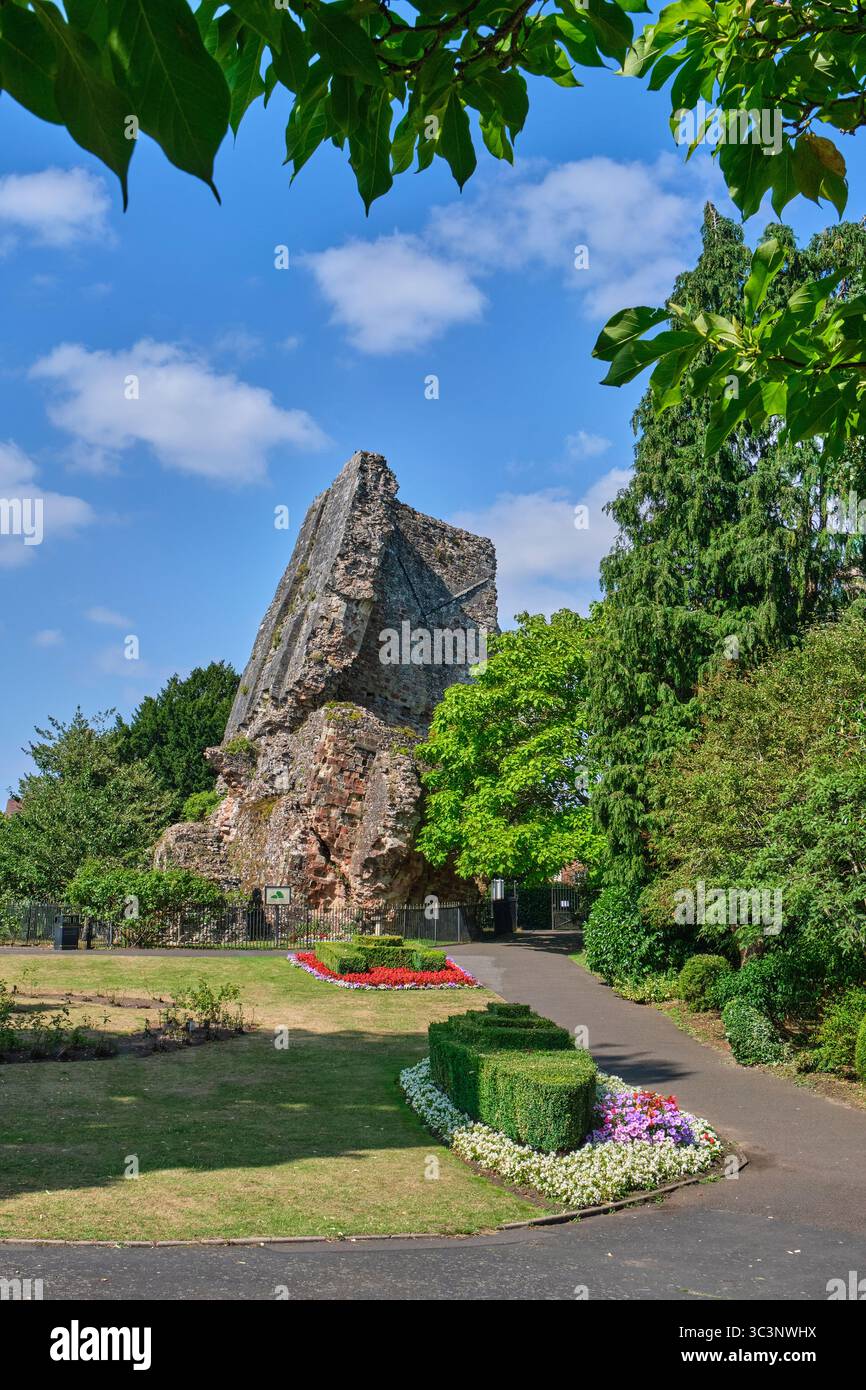 Château de Bridgnorth, Bridgnorth, Shropshire Banque D'Images