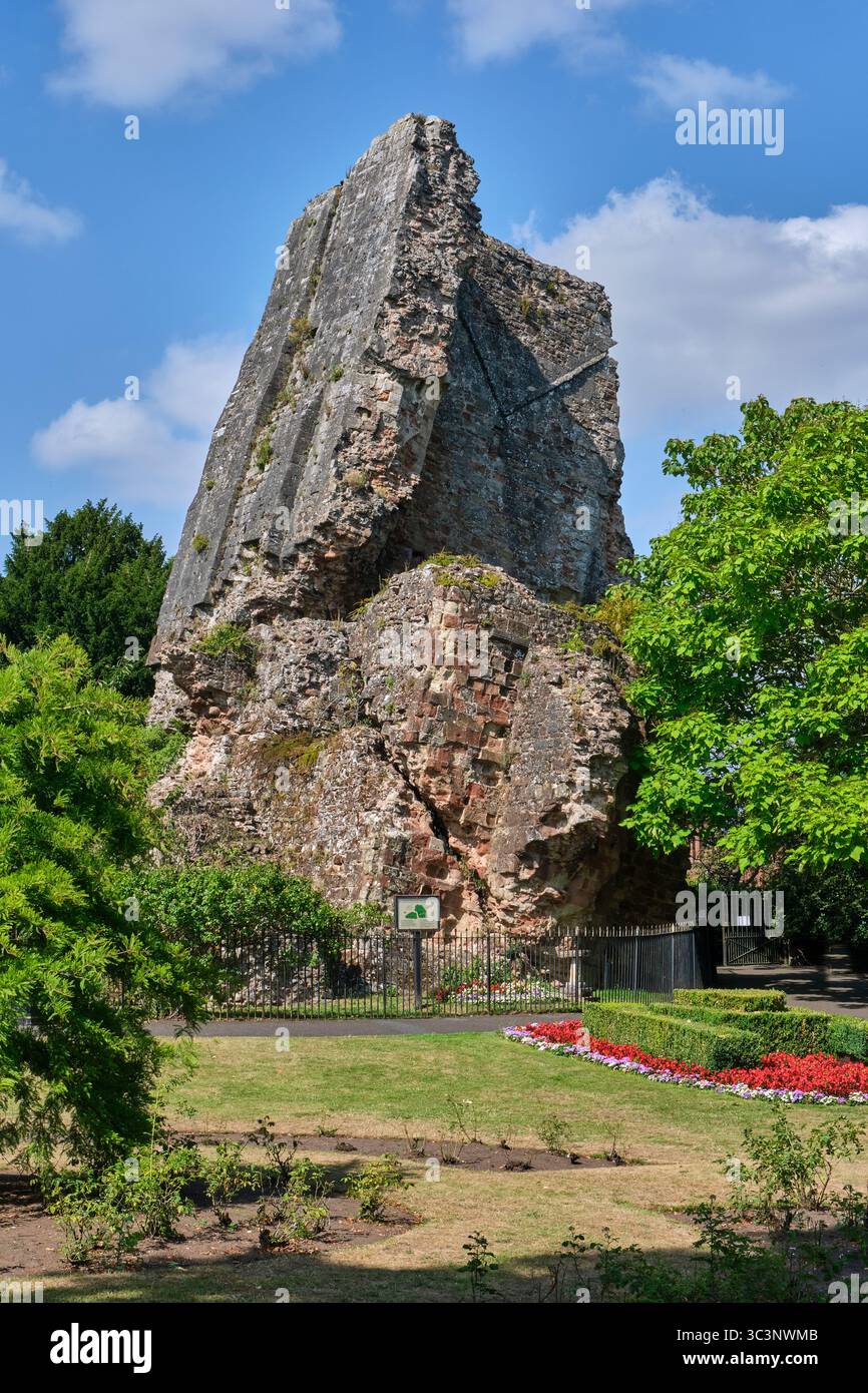 Château de Bridgnorth, Bridgnorth, Shropshire Banque D'Images