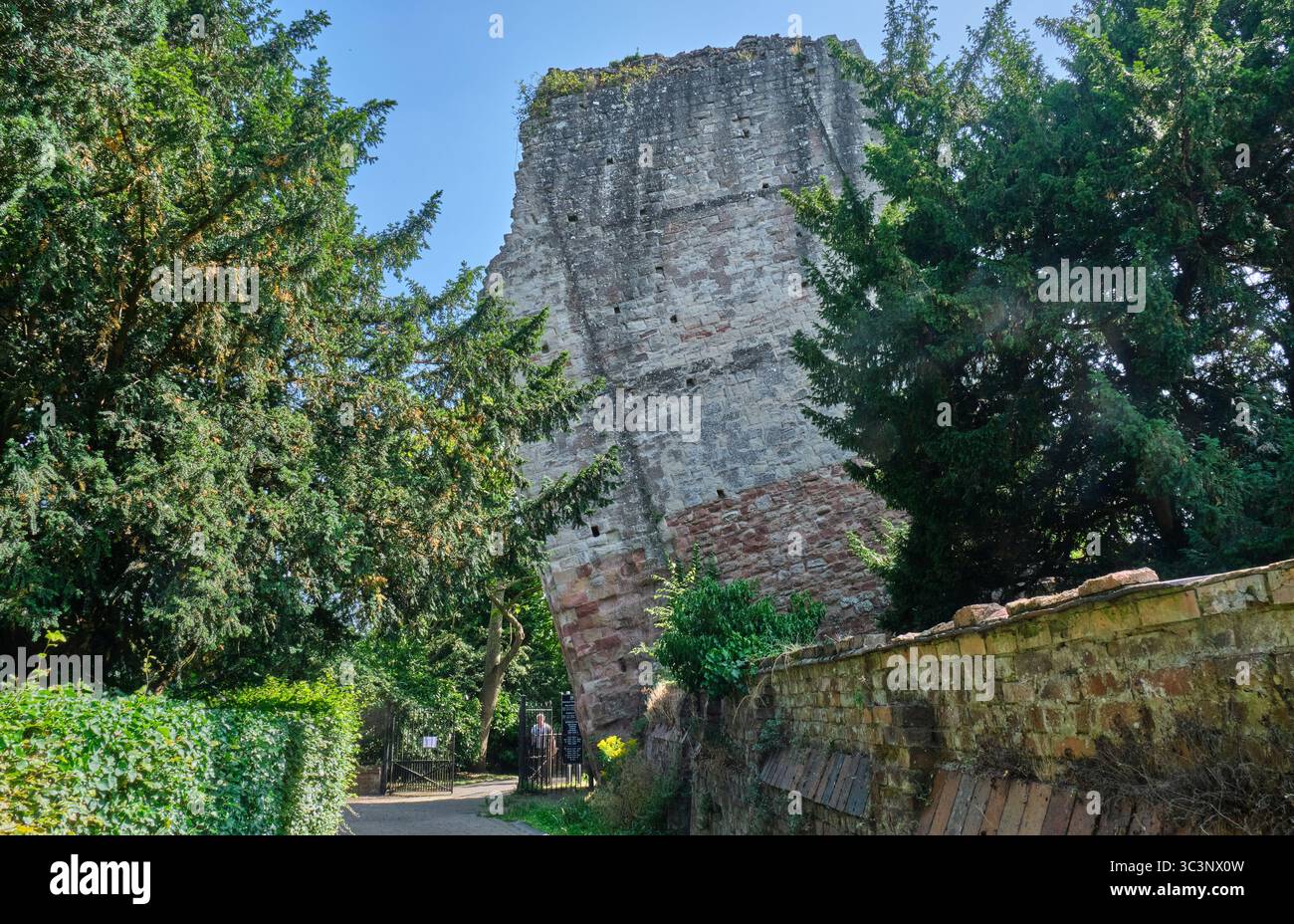 Château de Bridgnorth, Bridgnorth, Shropshire Banque D'Images