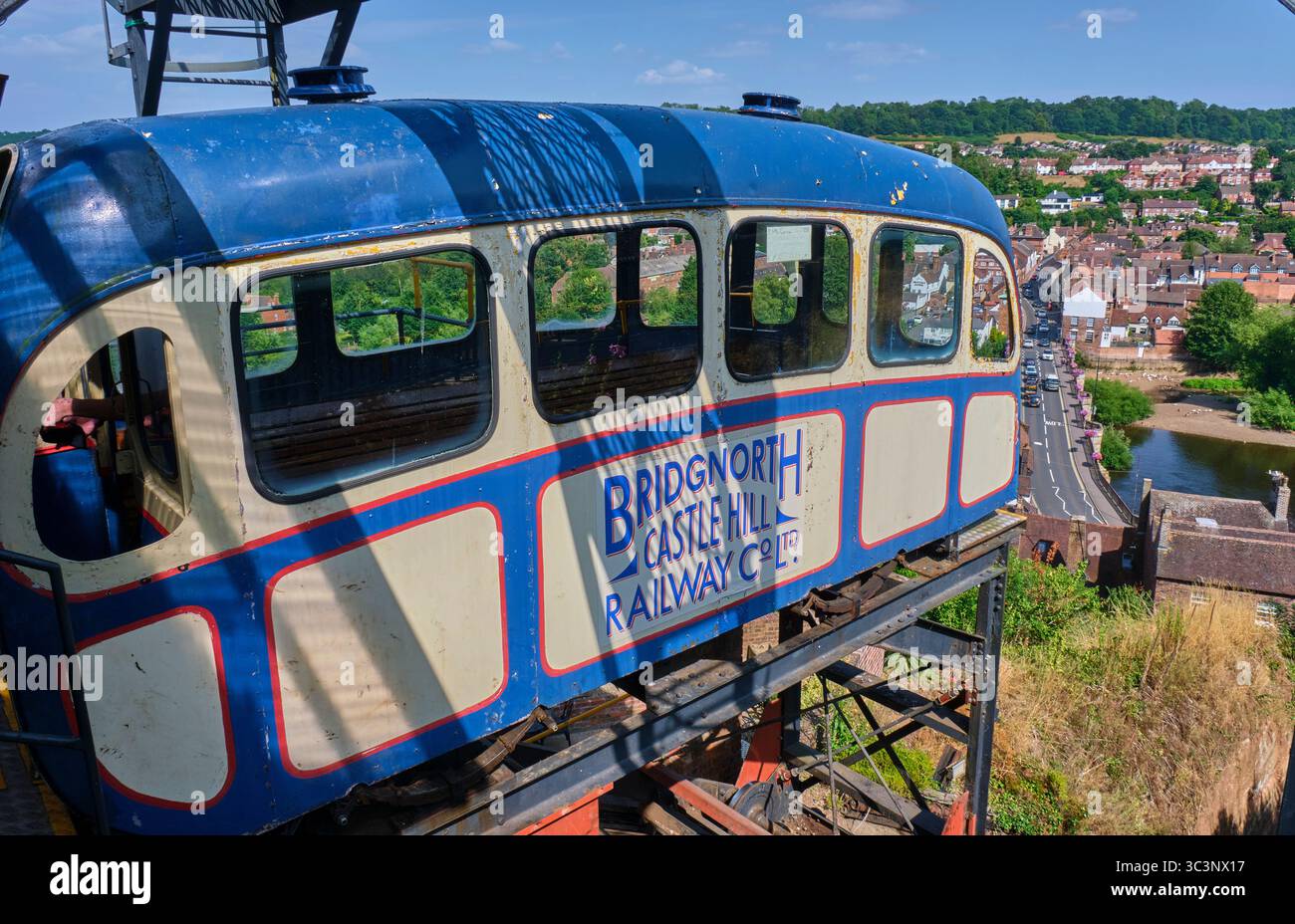 The Cliff Railway, Bridgnorth, Shropshire Banque D'Images